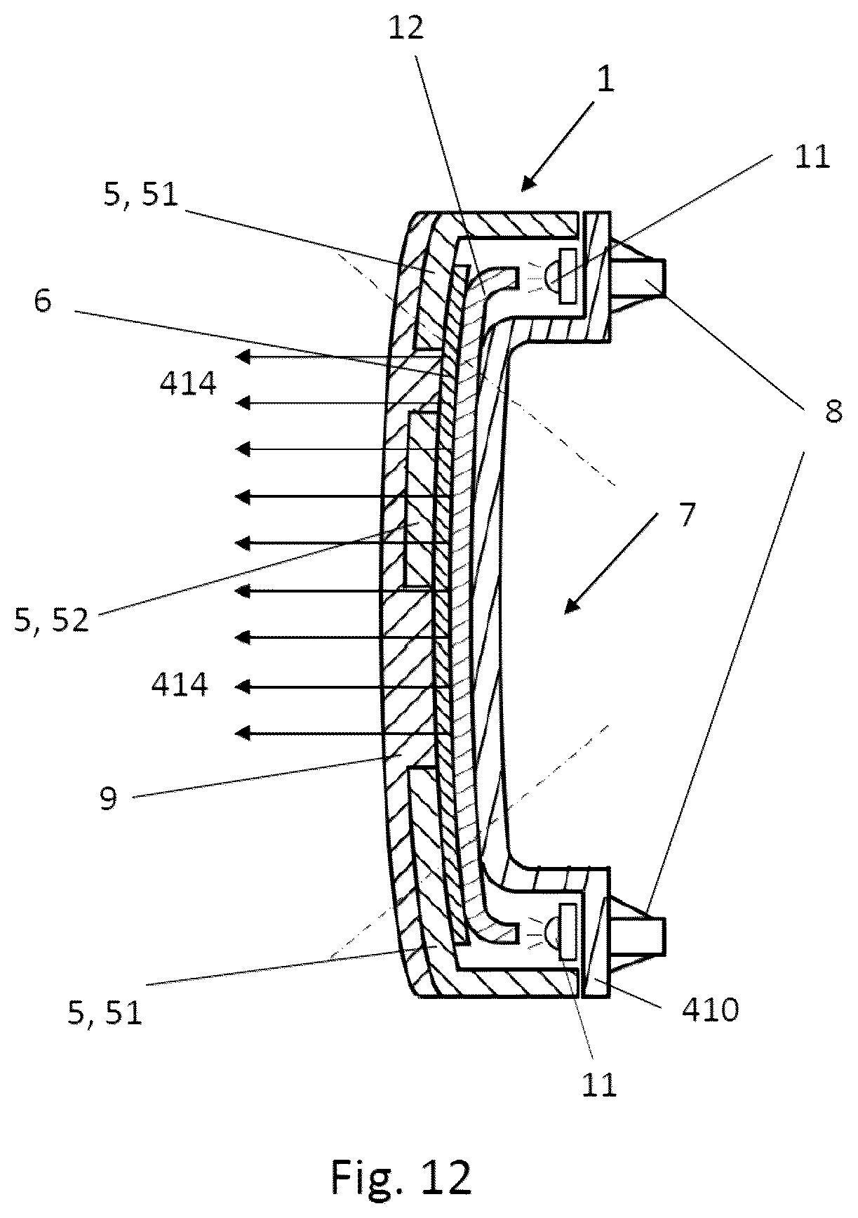 Patent US12128832 Figure 9 – Radome for vehicles
