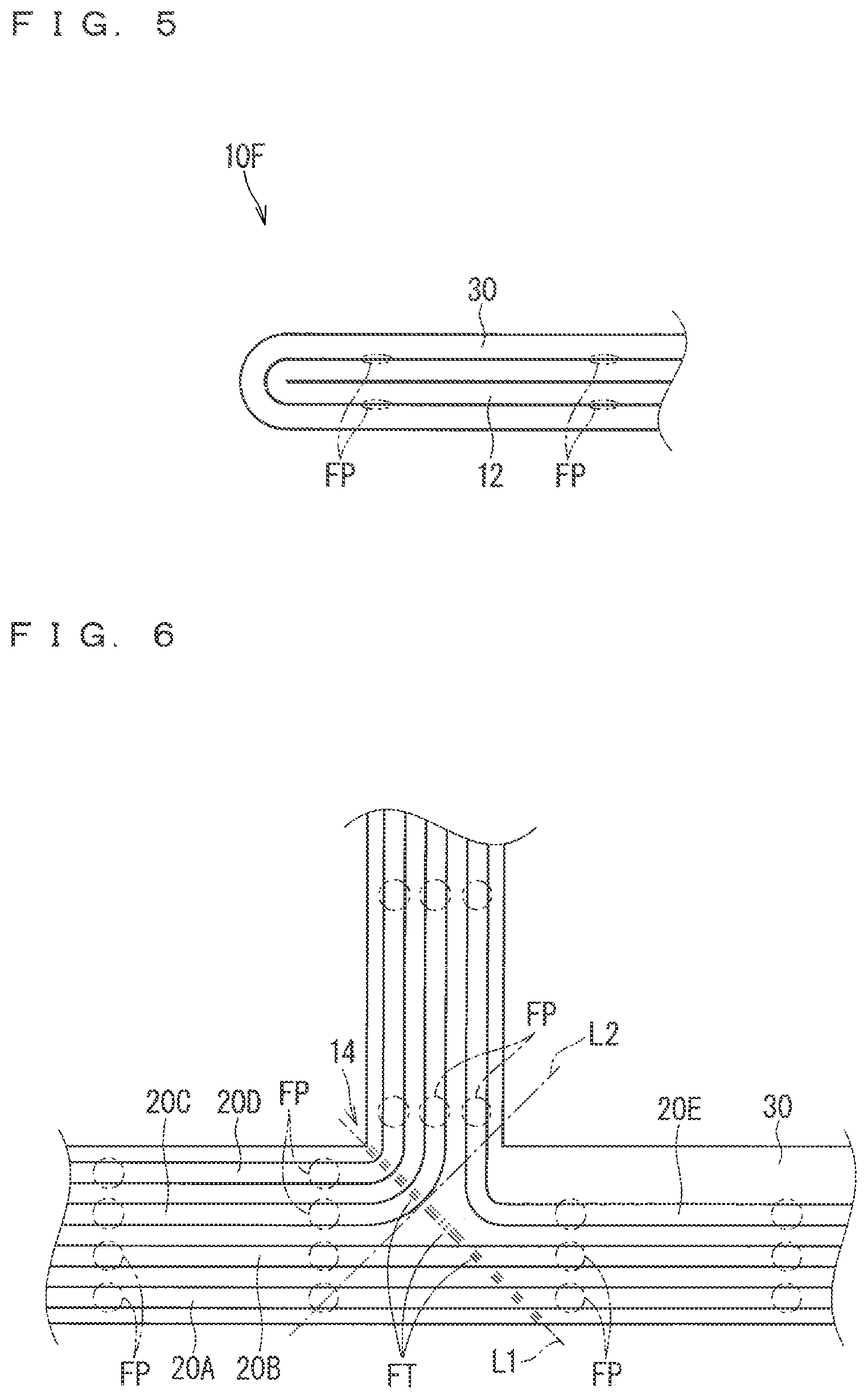 Patent US12128835 Figure 3 – Wiring member with route bending