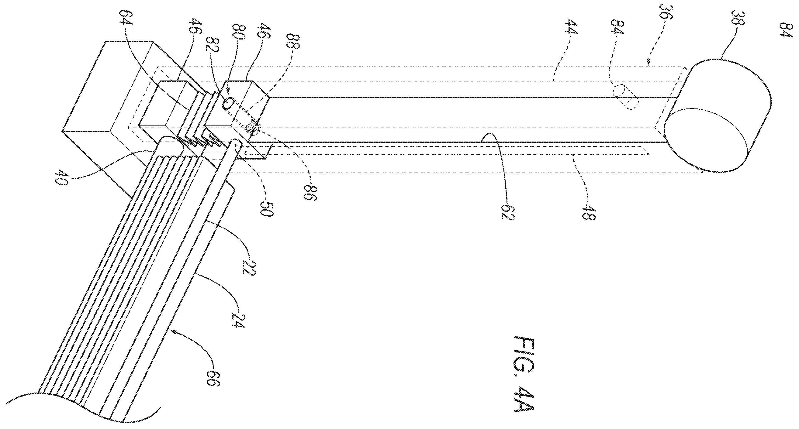 Patent US12128845 Figure 4 – Cable supported airbag inflatable across door opening