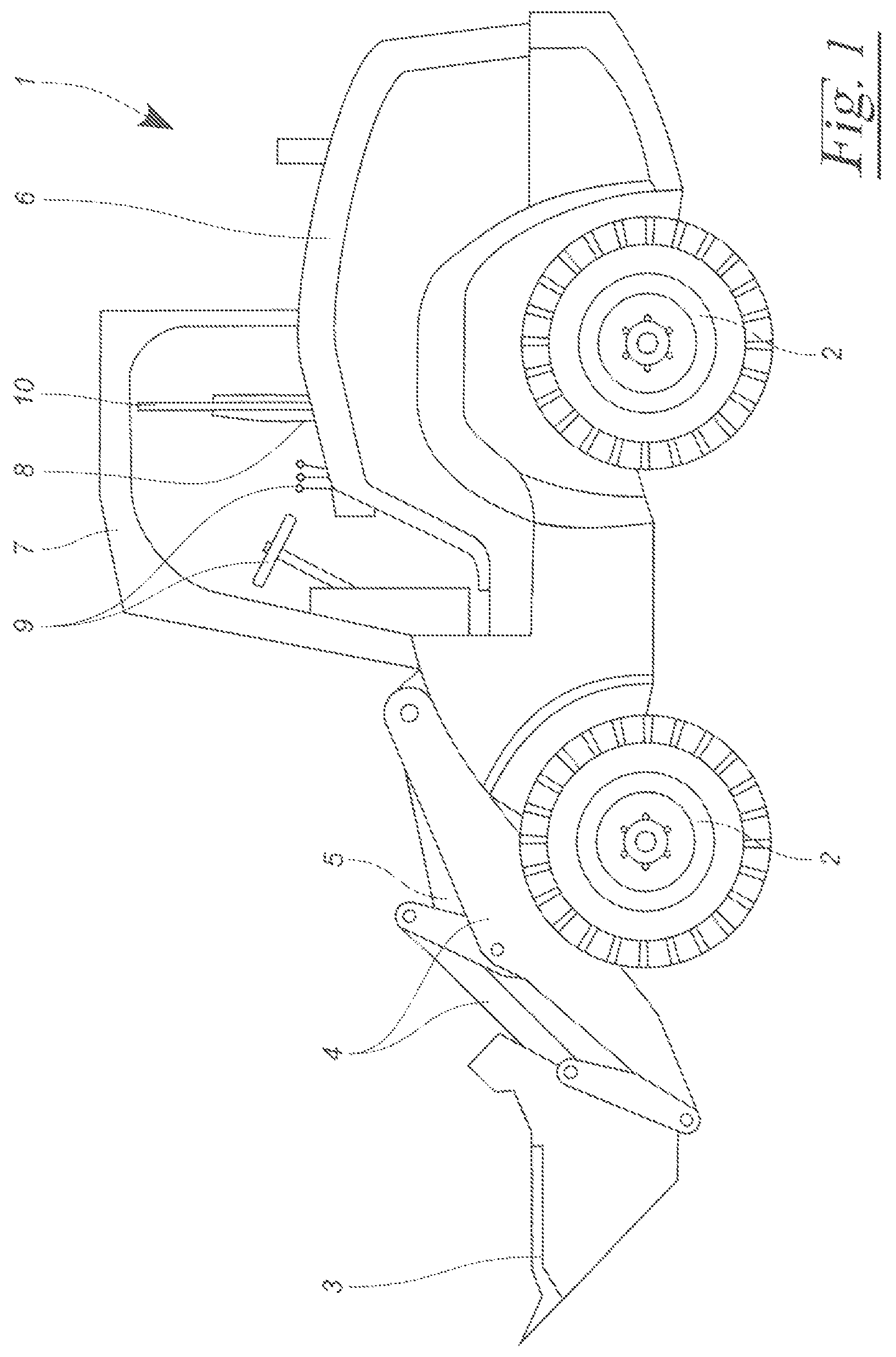 Patent US12128851 — Motor vehicle having at least one driver's seat — Figure 1