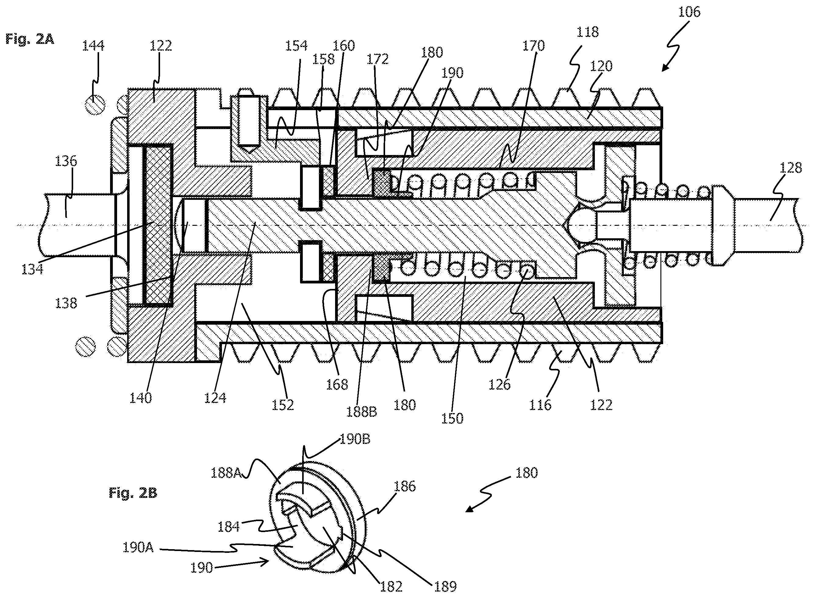Patent US12128866 Figure 2 – Electrically activatable actuating unit for a motor vehicle brake system, brake booster having such an electrically activatable actuating unit and motor vehicle brake system having such a brake booster