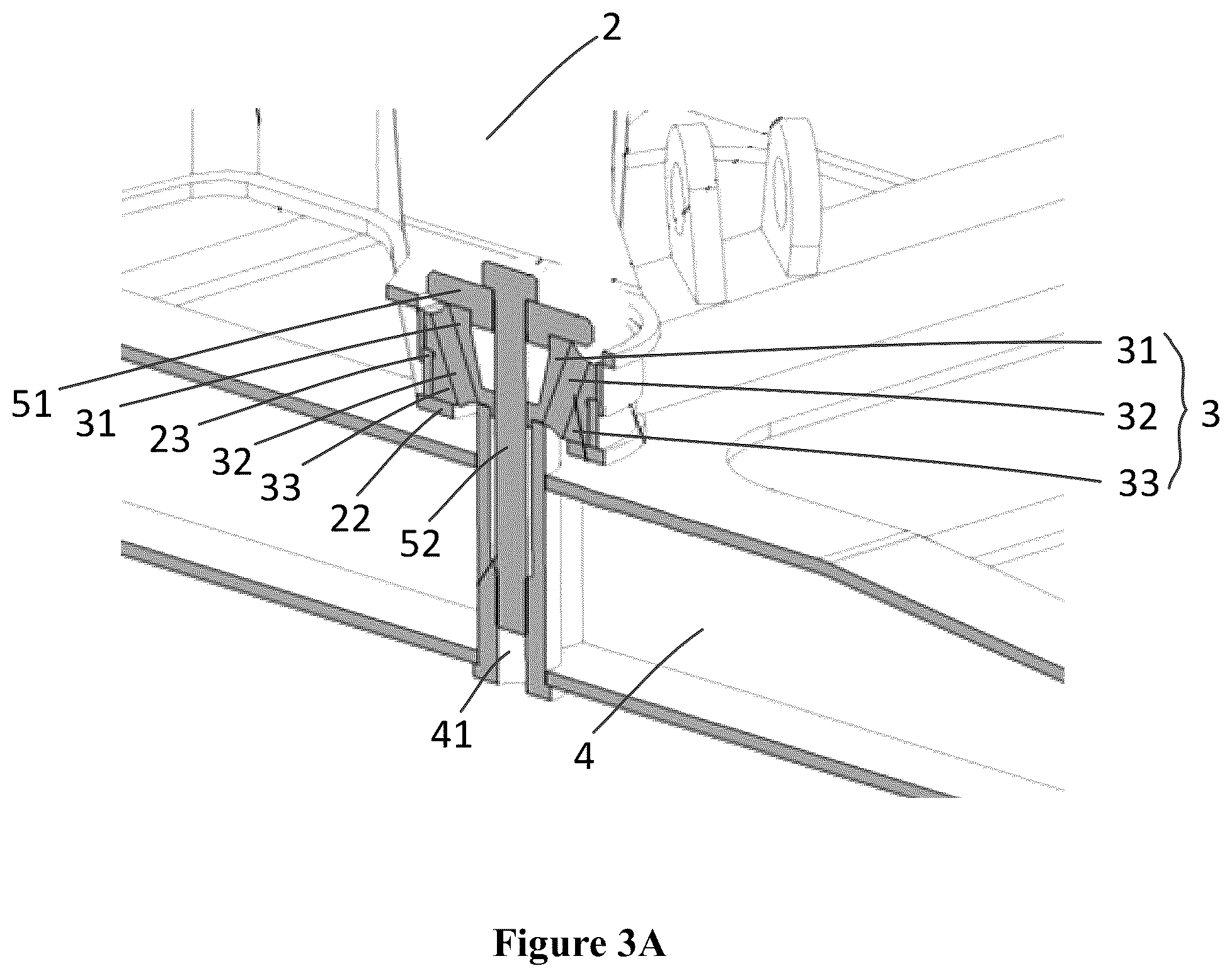 Patent US12128935 Figure 4 – Train suspension device and suspended monorail train