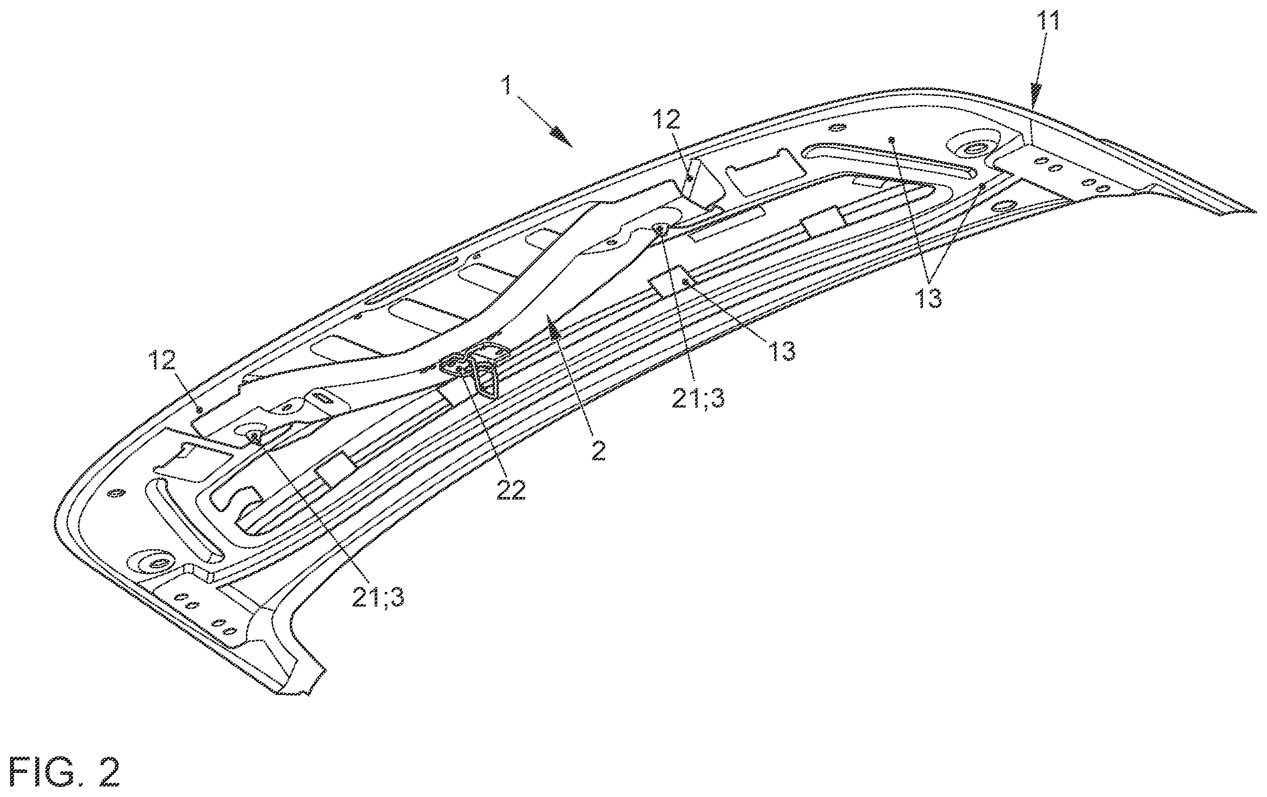 Patent US12128954 Figure 2 – Hood for a vehicle