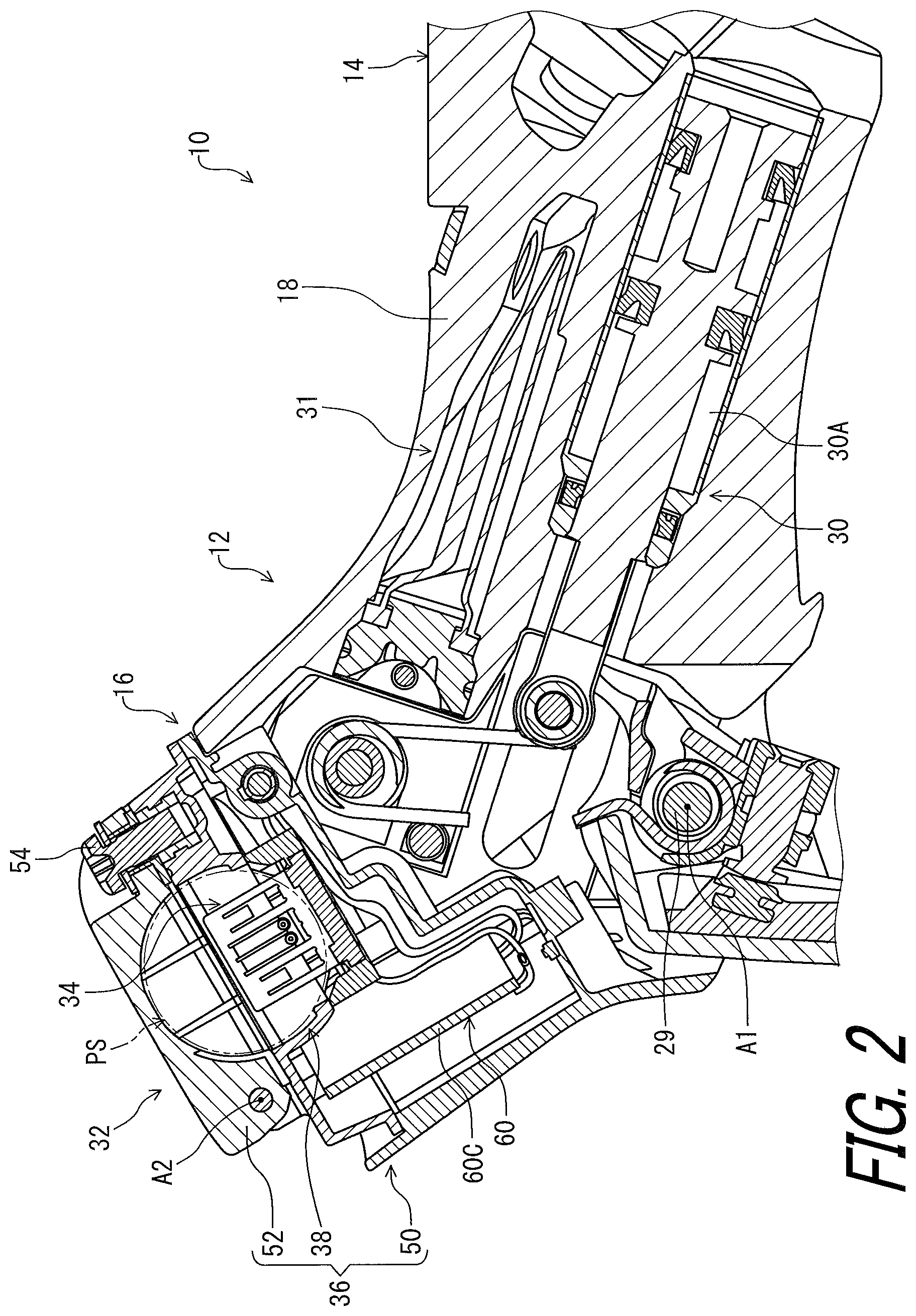 Patent US12128979 Figure 2 – Electric device and operating device for human-powered vehicle