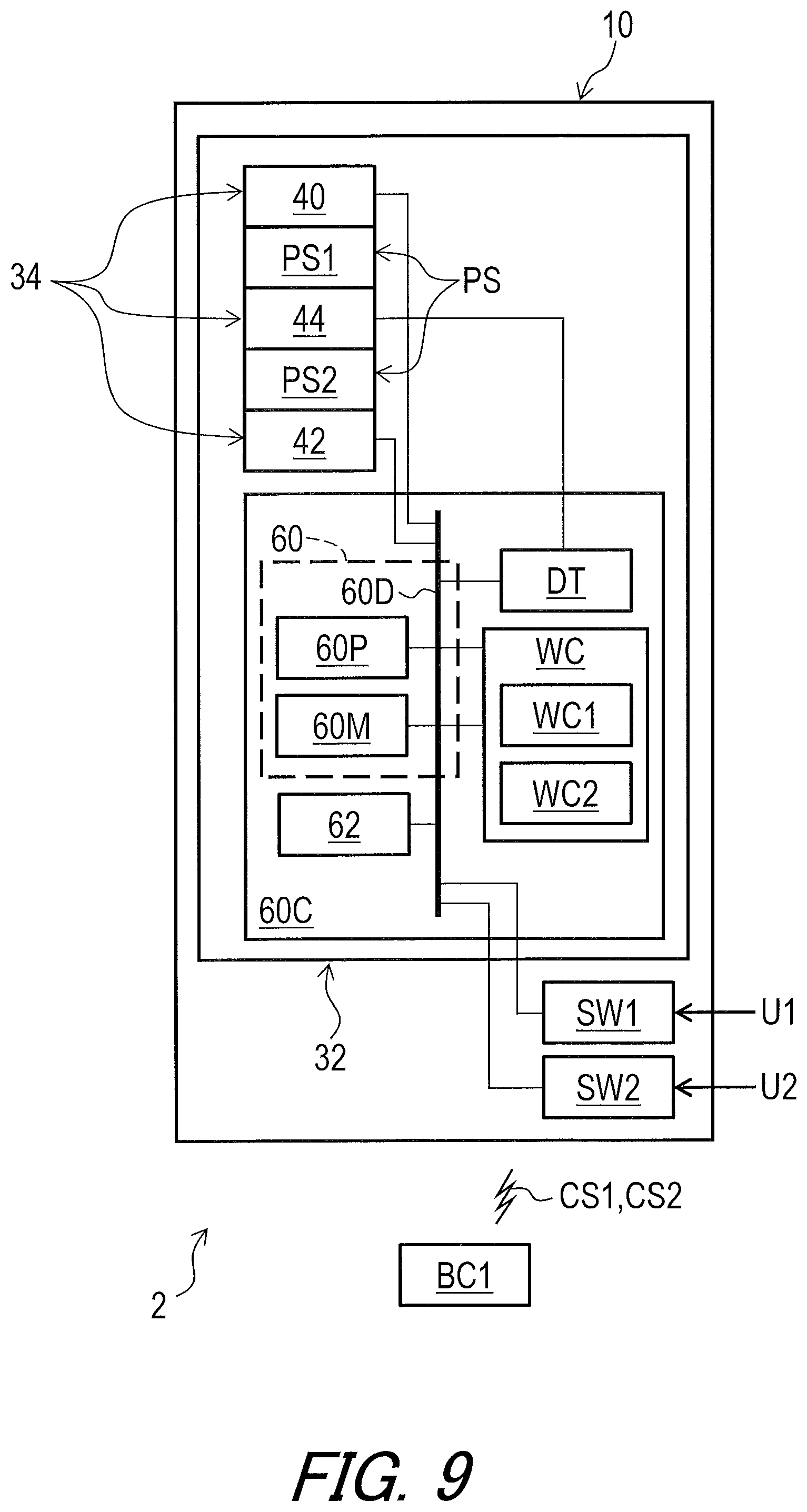 Patent US12128979 Figure 9 – Electric device and operating device for human-powered vehicle