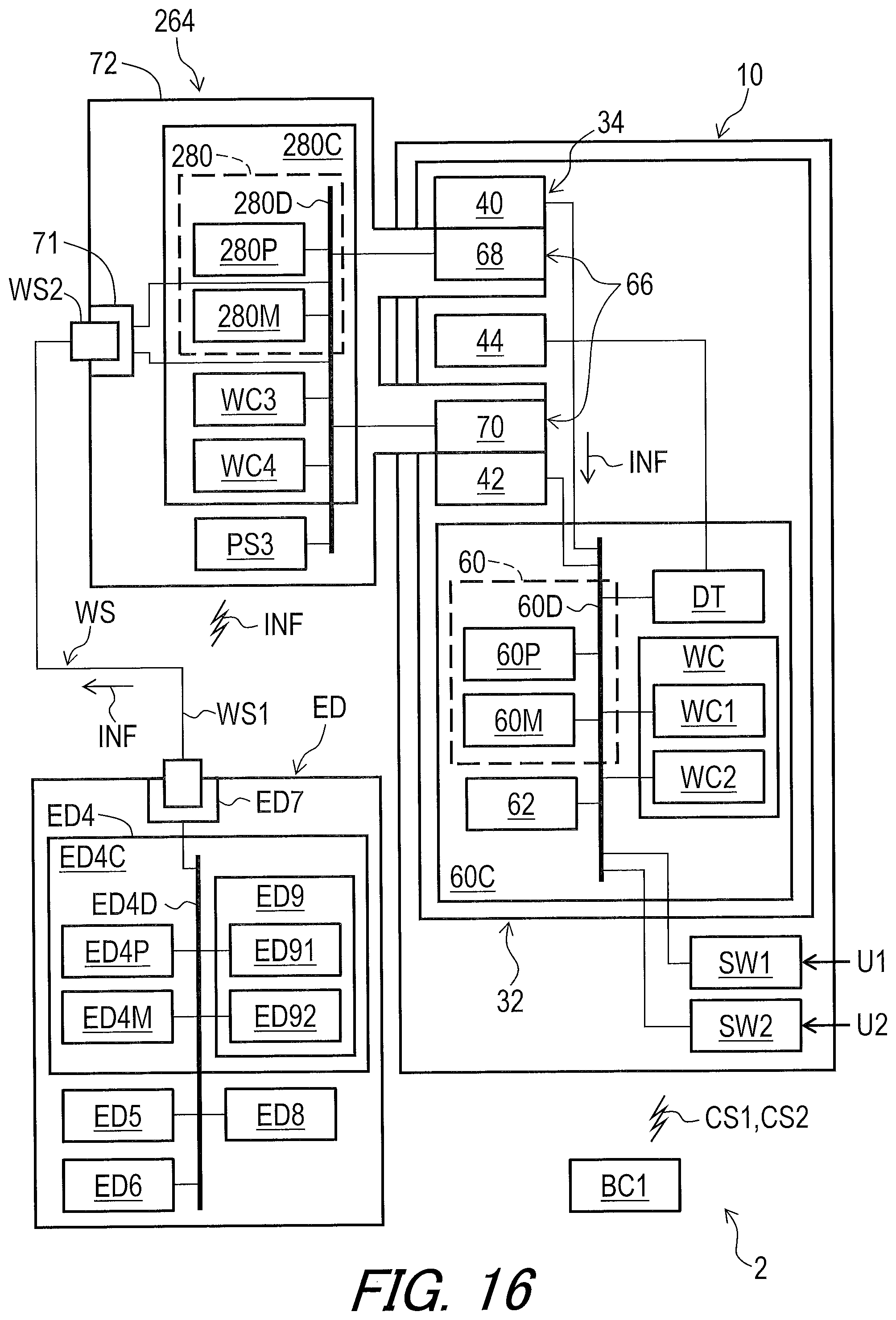 Patent US12128979 Figure 16 – Electric device and operating device for human-powered vehicle