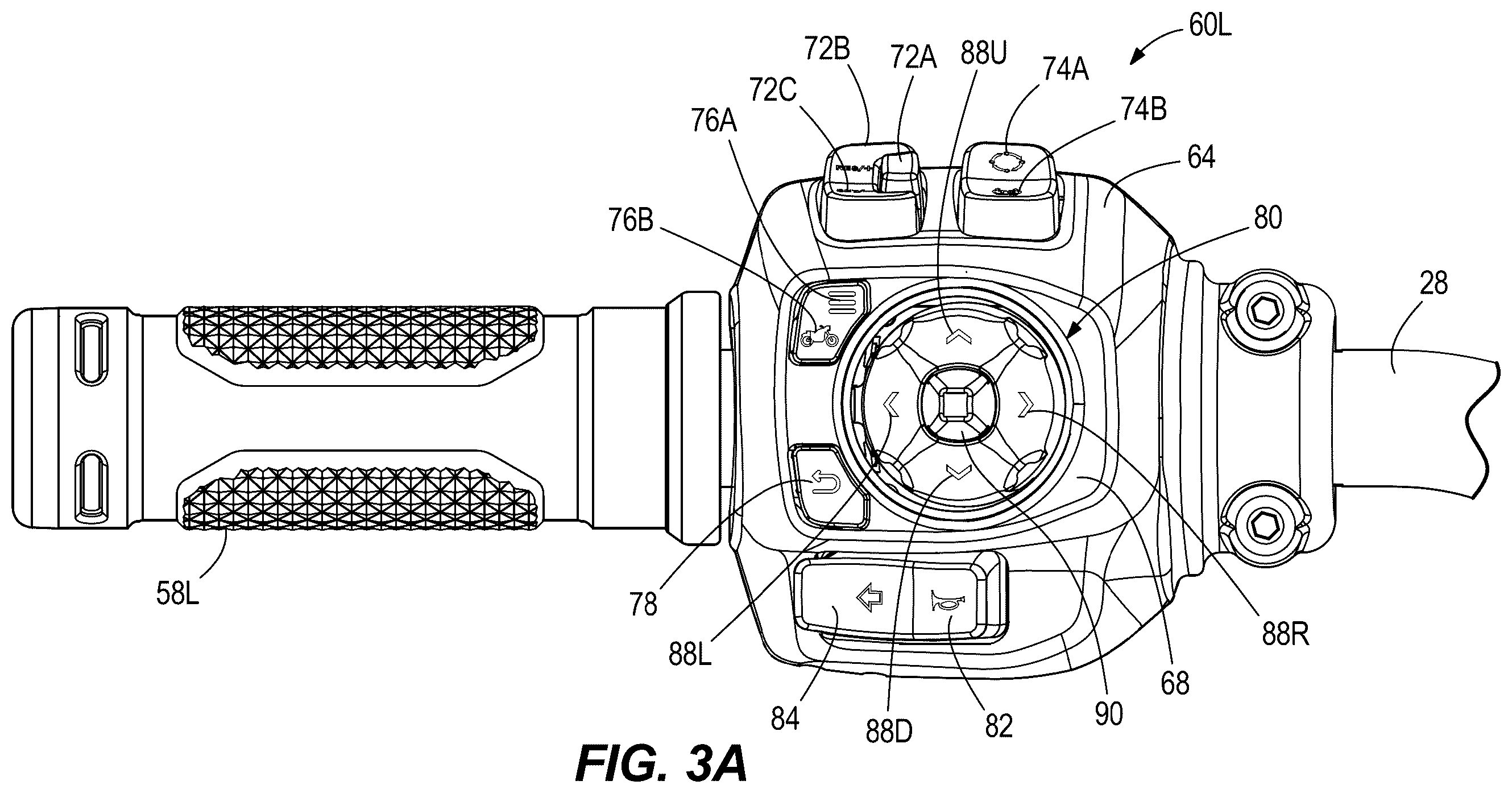 Patent US12128984 Figure 3 – Multi-function hand control for vehicle