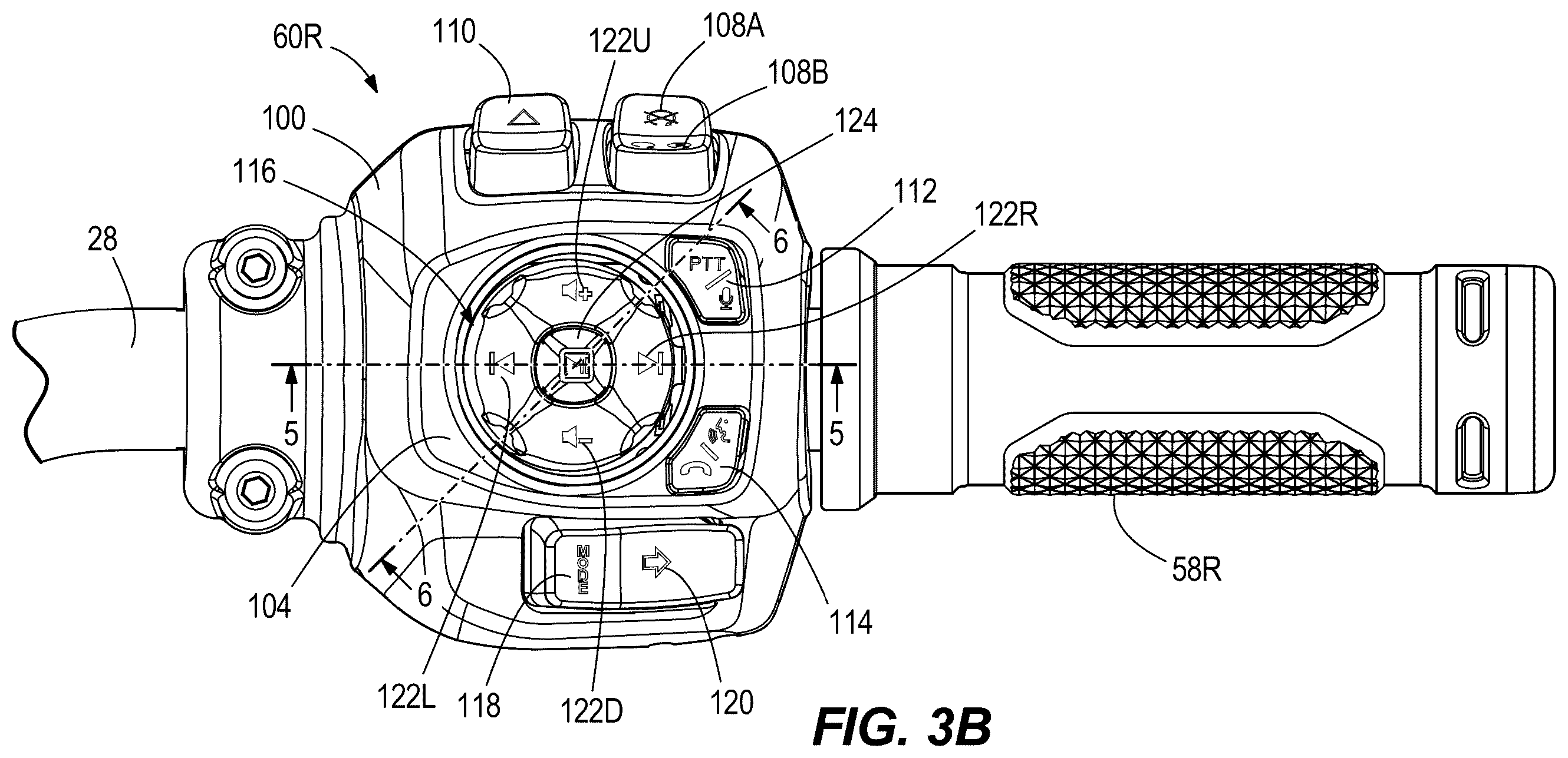 Patent US12128984 Figure 4 – Multi-function hand control for vehicle