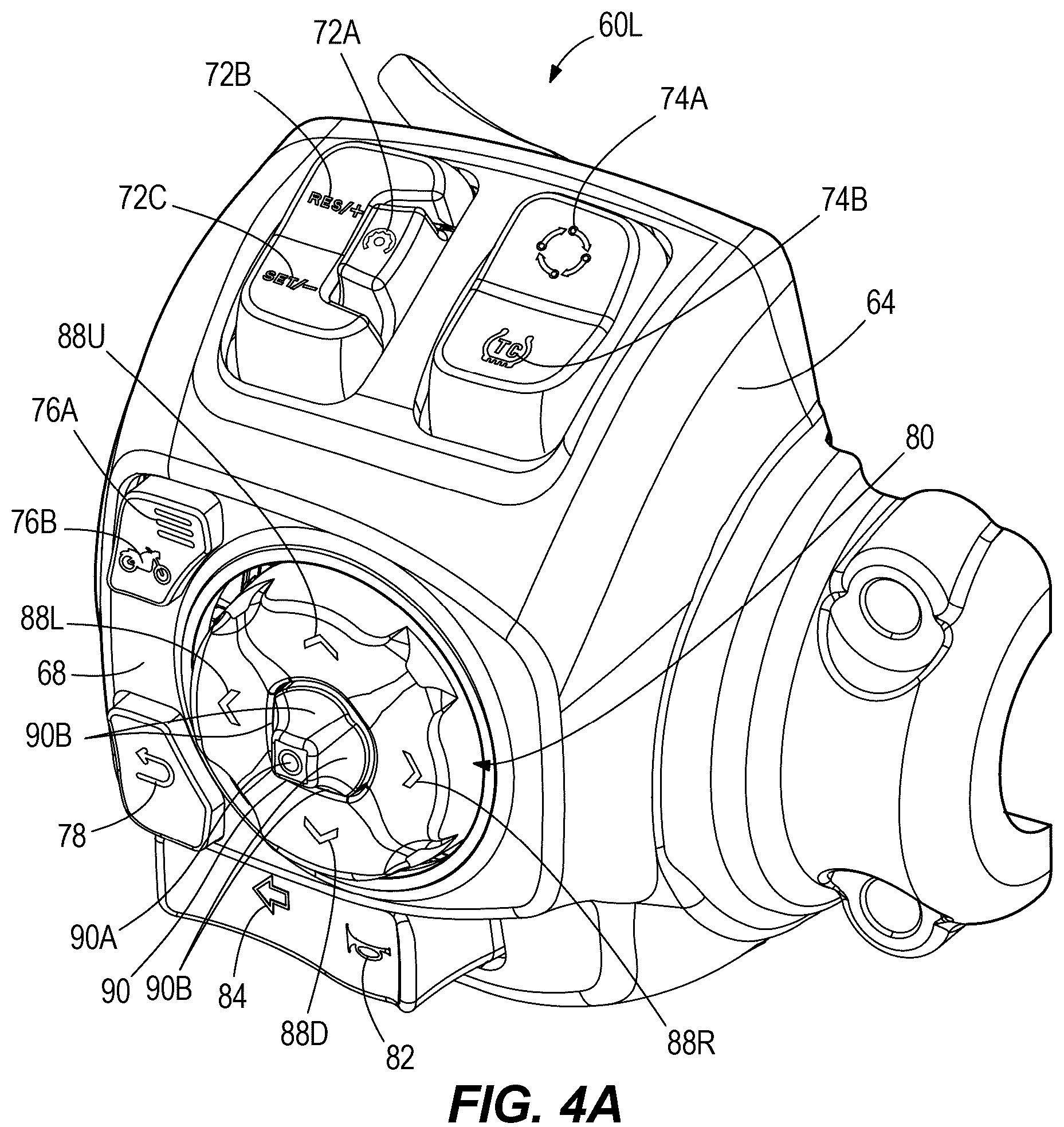 Patent US12128984 Figure 5 – Multi-function hand control for vehicle