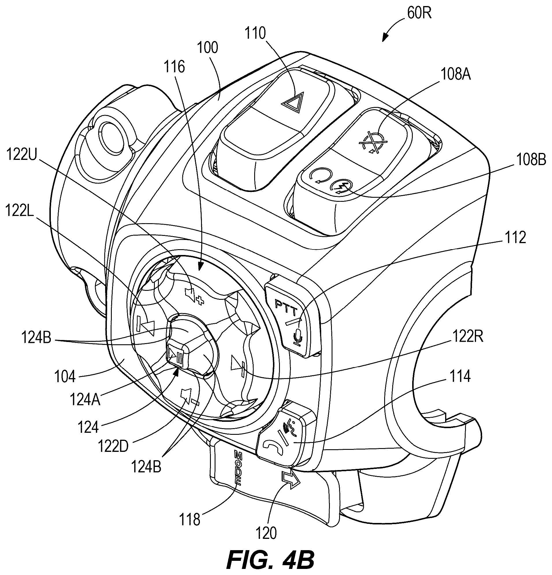 Patent US12128984 Figure 6 – Multi-function hand control for vehicle