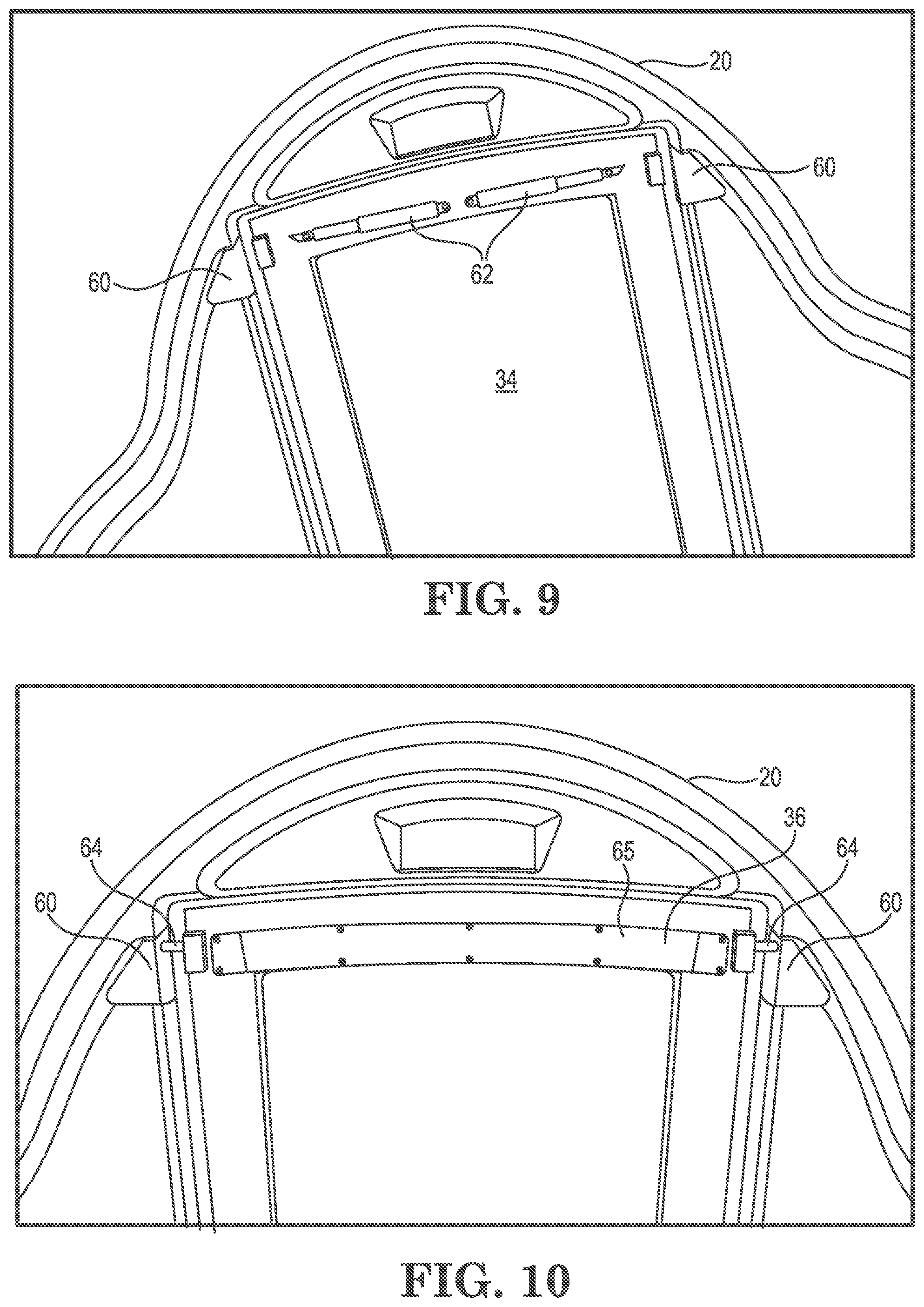 Patent US12128990 Figure 6 – Windshield system for boats