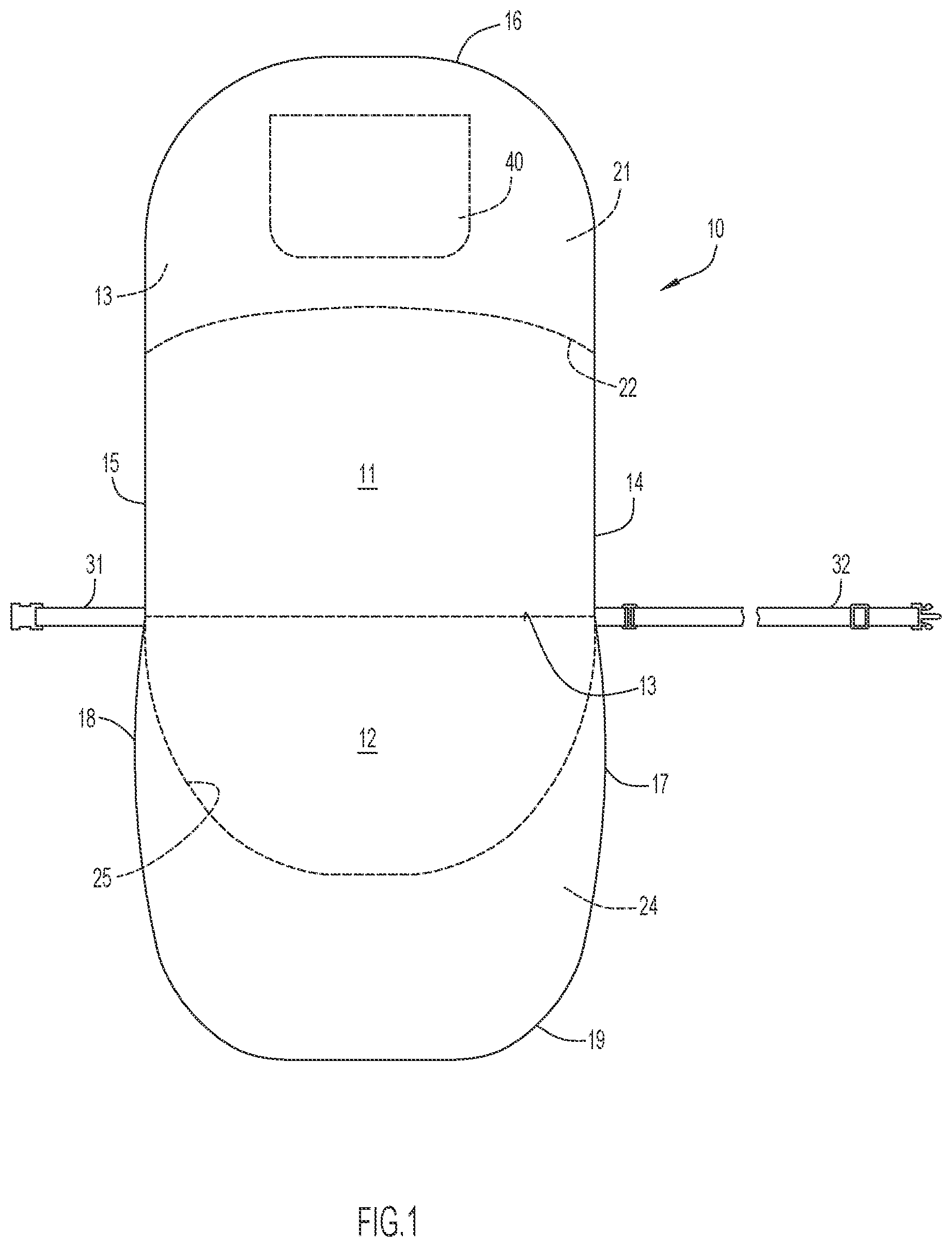 Patent US12128993 Figure 1 – Boat chair cover