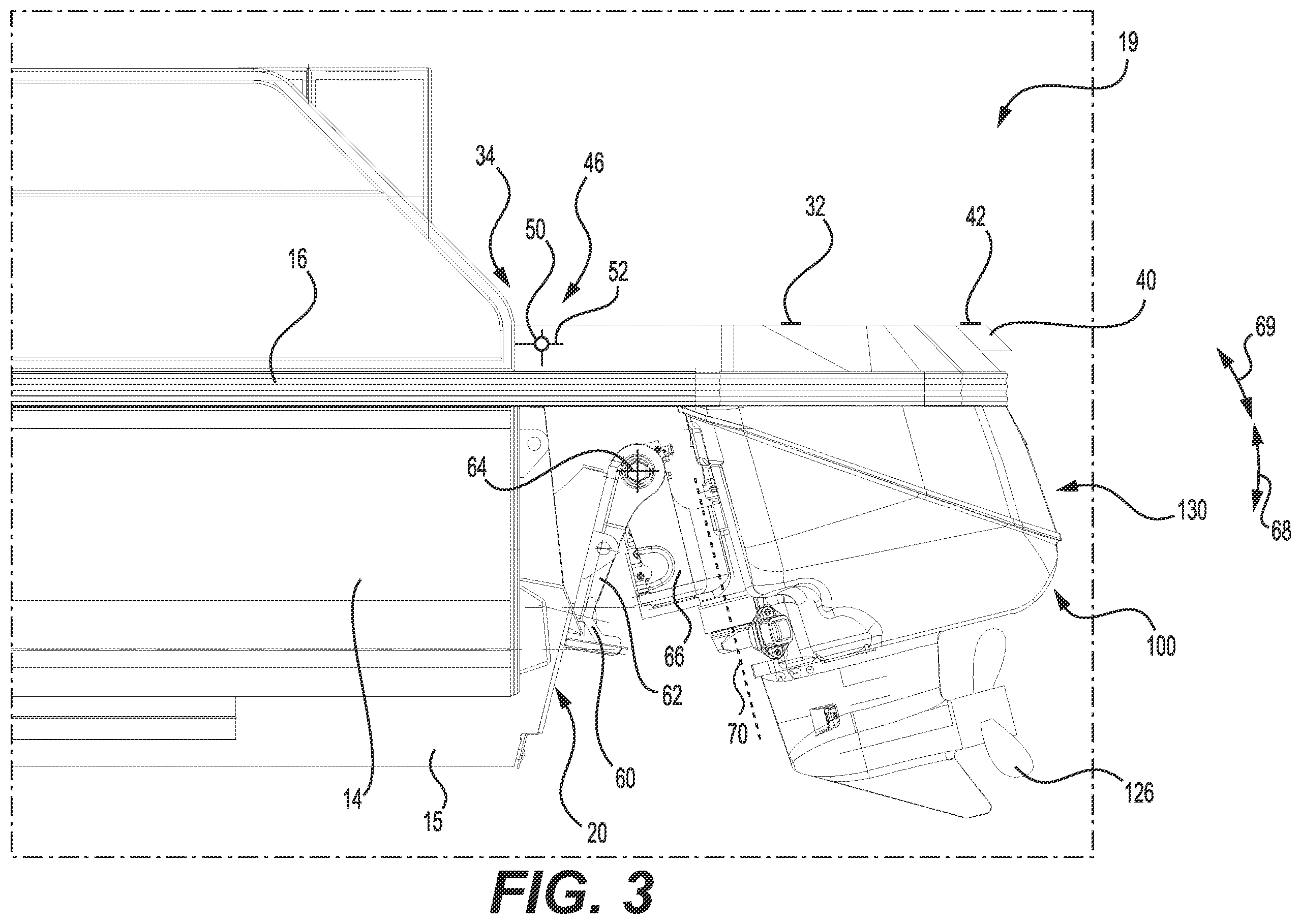 Patent US12129003 Figure 3 – Boat with a transom