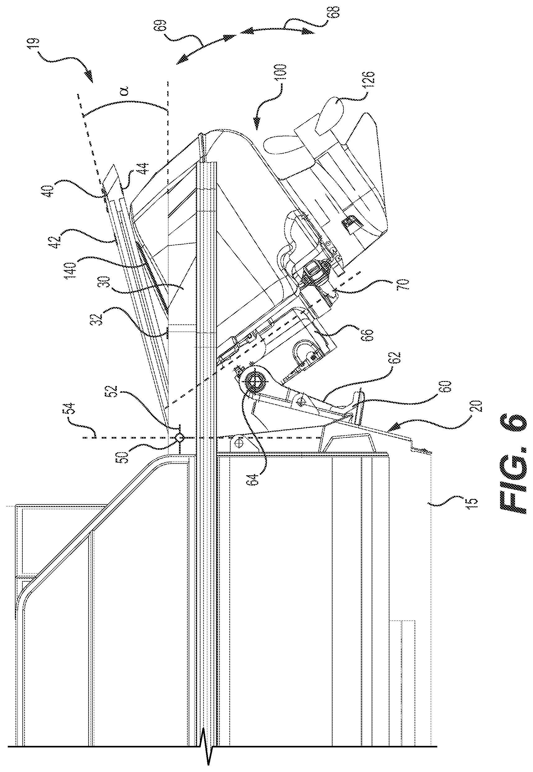 Patent US12129003 Figure 6 – Boat with a transom