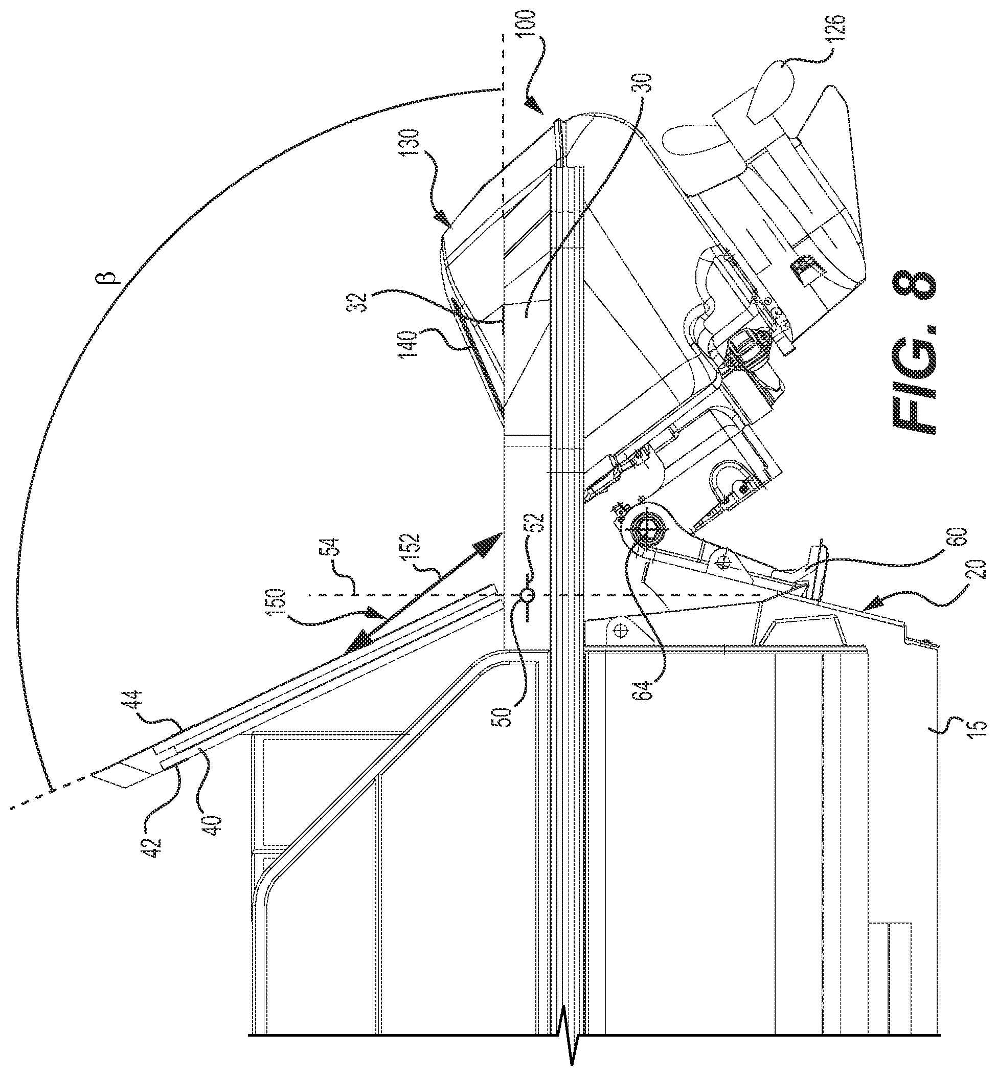 Patent US12129003 Figure 8 – Boat with a transom