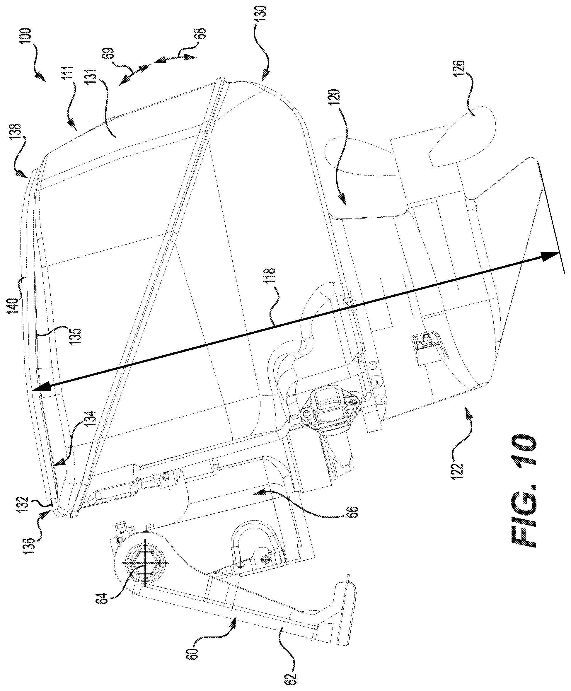 Patent US12129003 Figure 10 – Boat with a transom