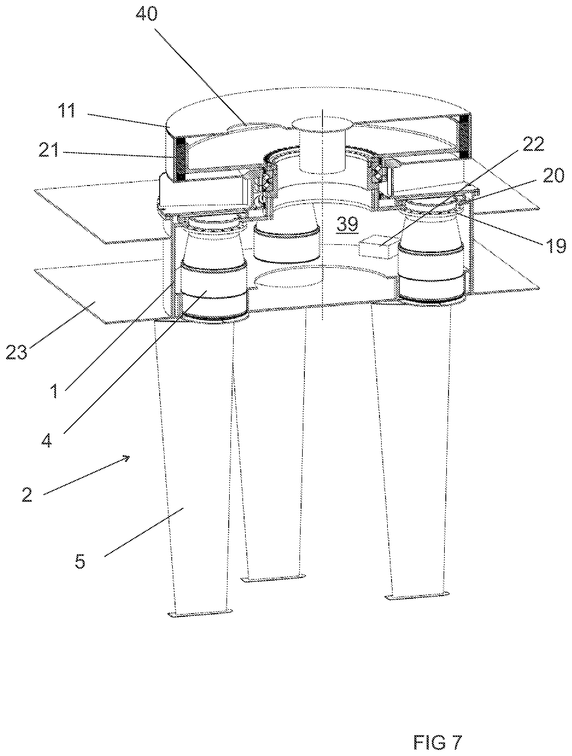 Patent US12129008 Figure 7 – Marine propulsion unit