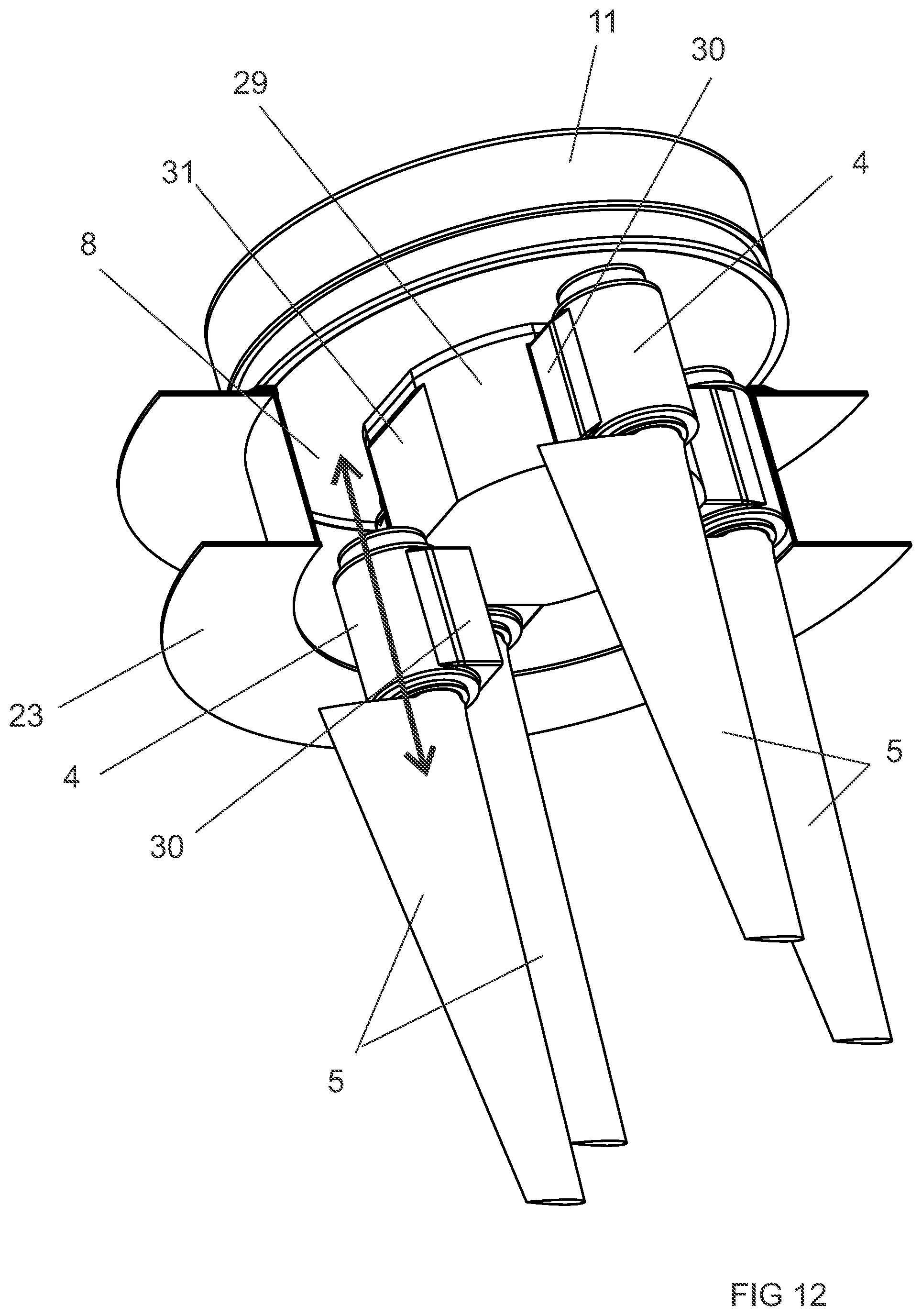 Patent US12129008 Figure 12 – Marine propulsion unit