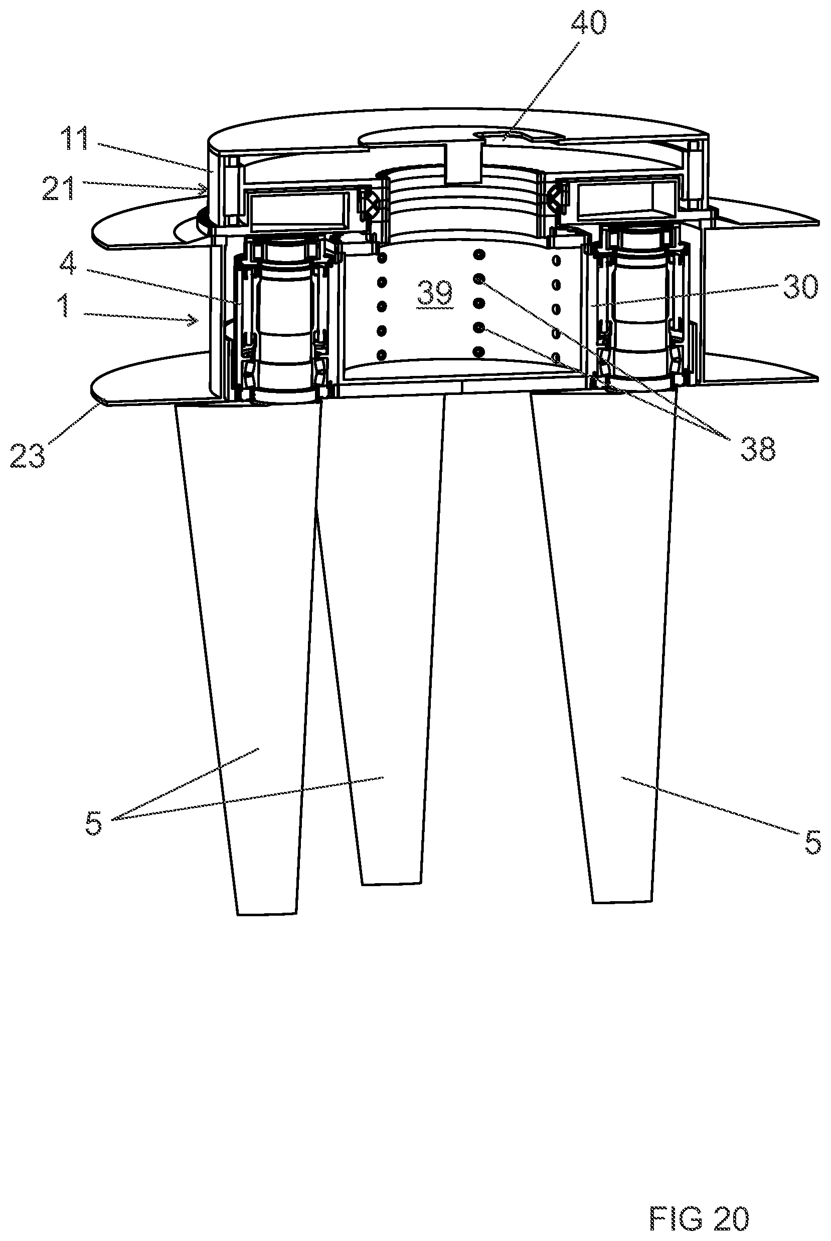Patent US12129008 Figure 20 – Marine propulsion unit