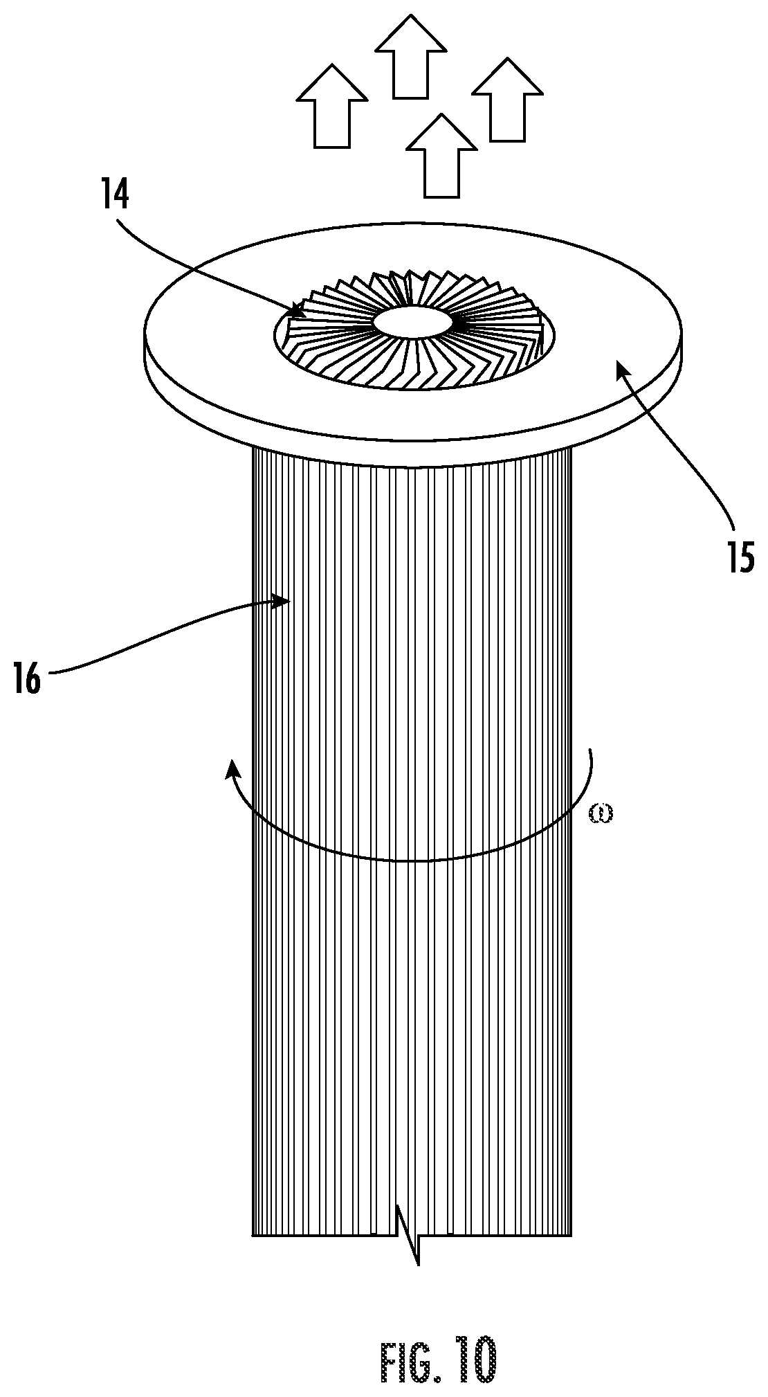 Patent US12129009 Figure 9 – Flettner rotor with localized suction