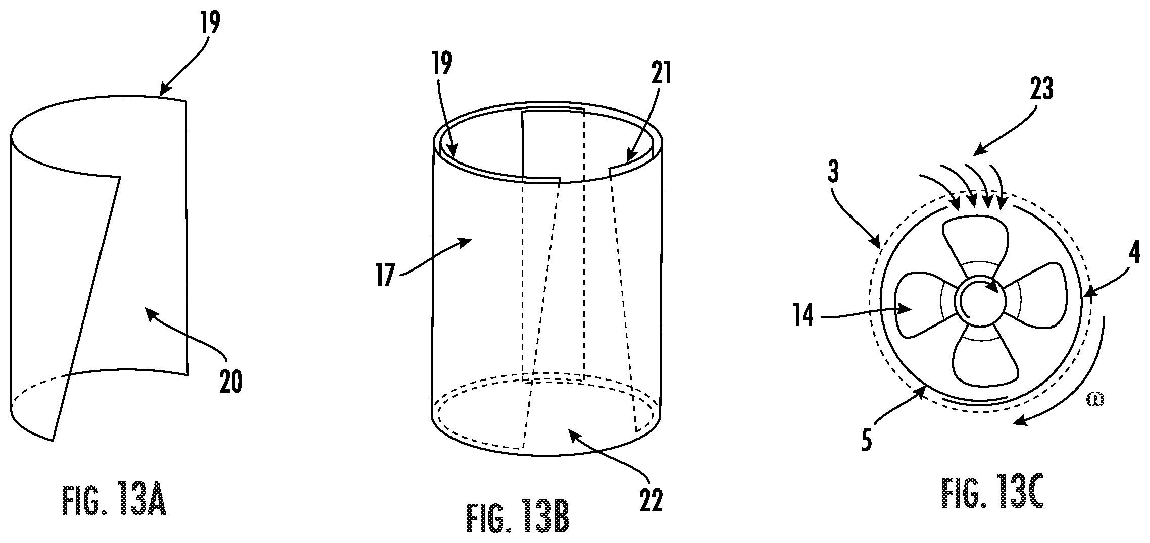 Patent US12129009 Figure 12 – Flettner rotor with localized suction