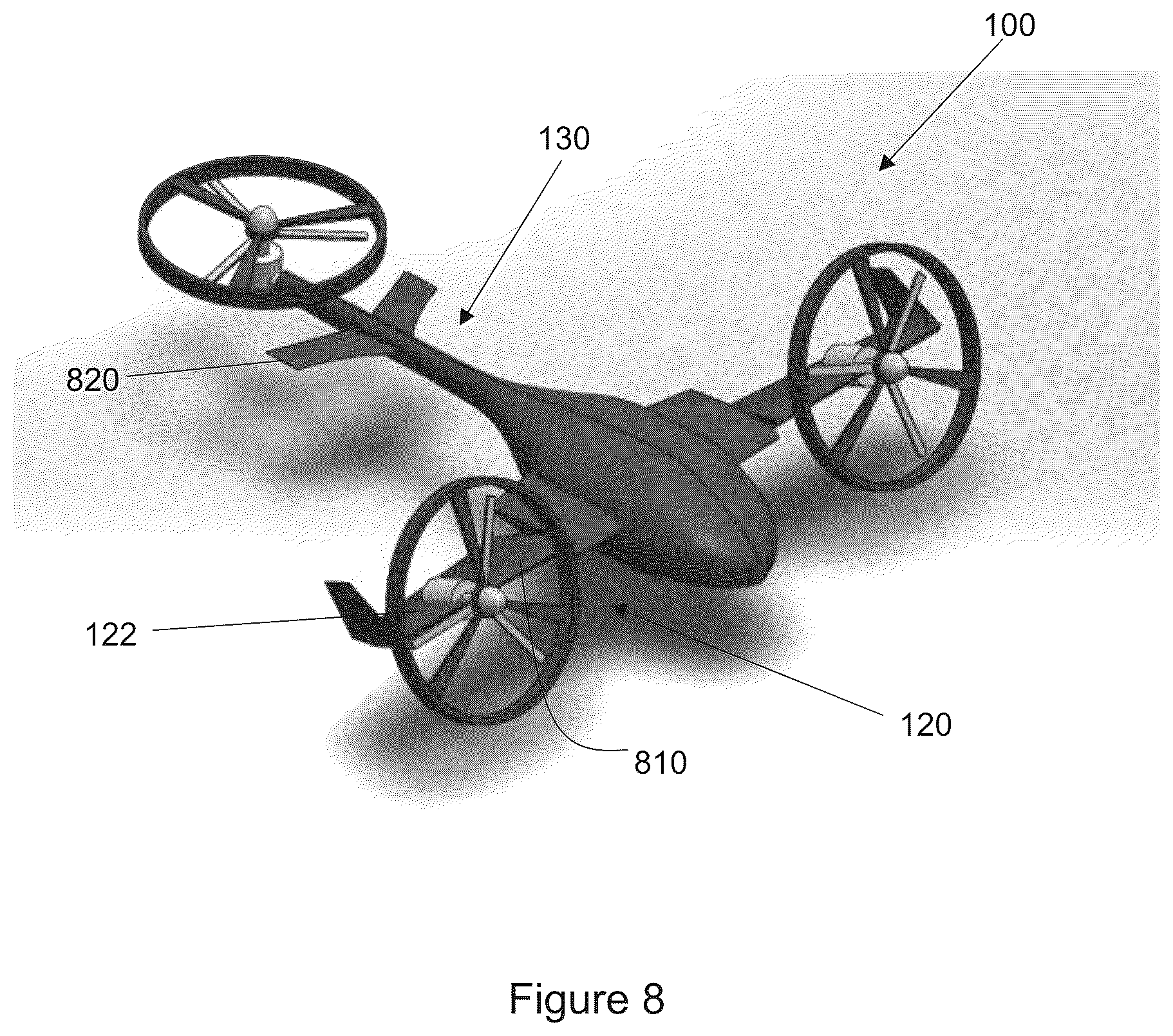 Patent US12129011 Figure 7 – Armed unmanned aerial vehicle and methods of use thereof
