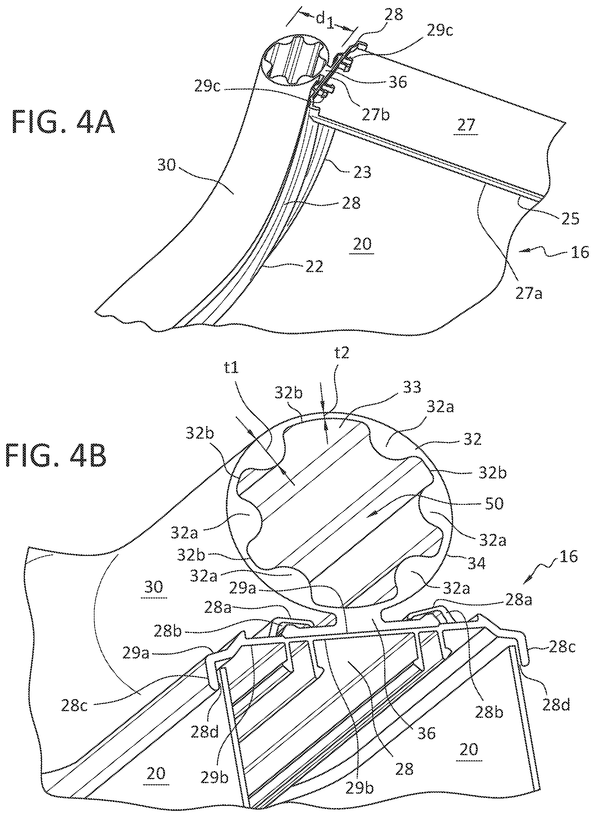 Patent US12129012 Figure 4 – Aircraft cabin seal