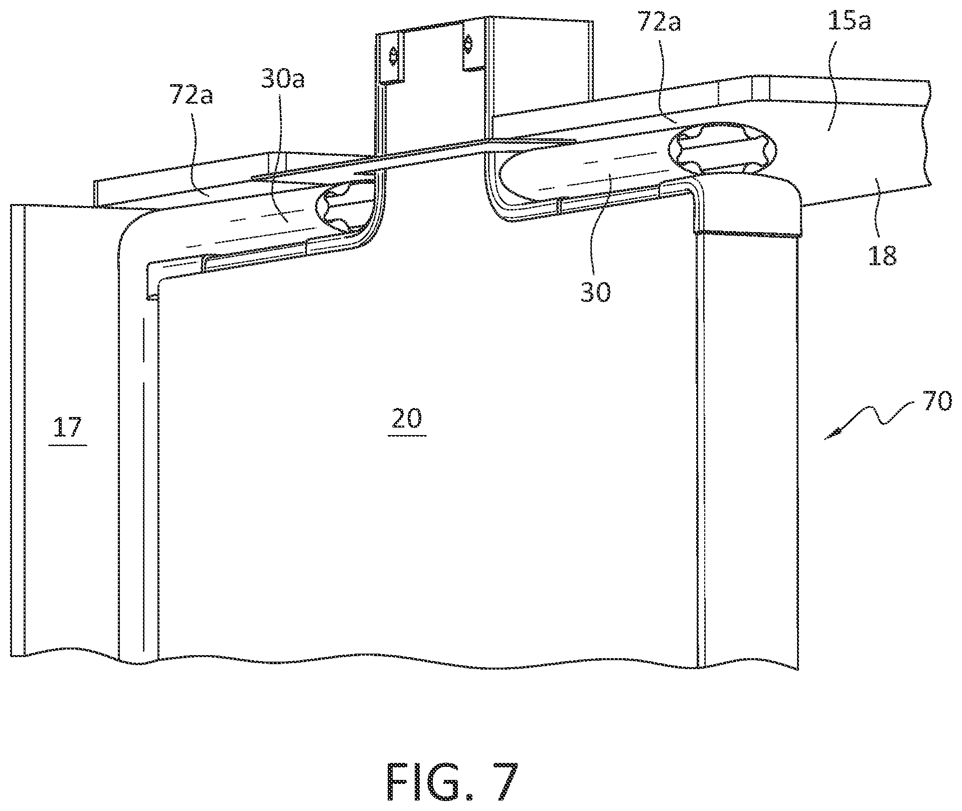 Patent US12129012 Figure 6 – Aircraft cabin seal
