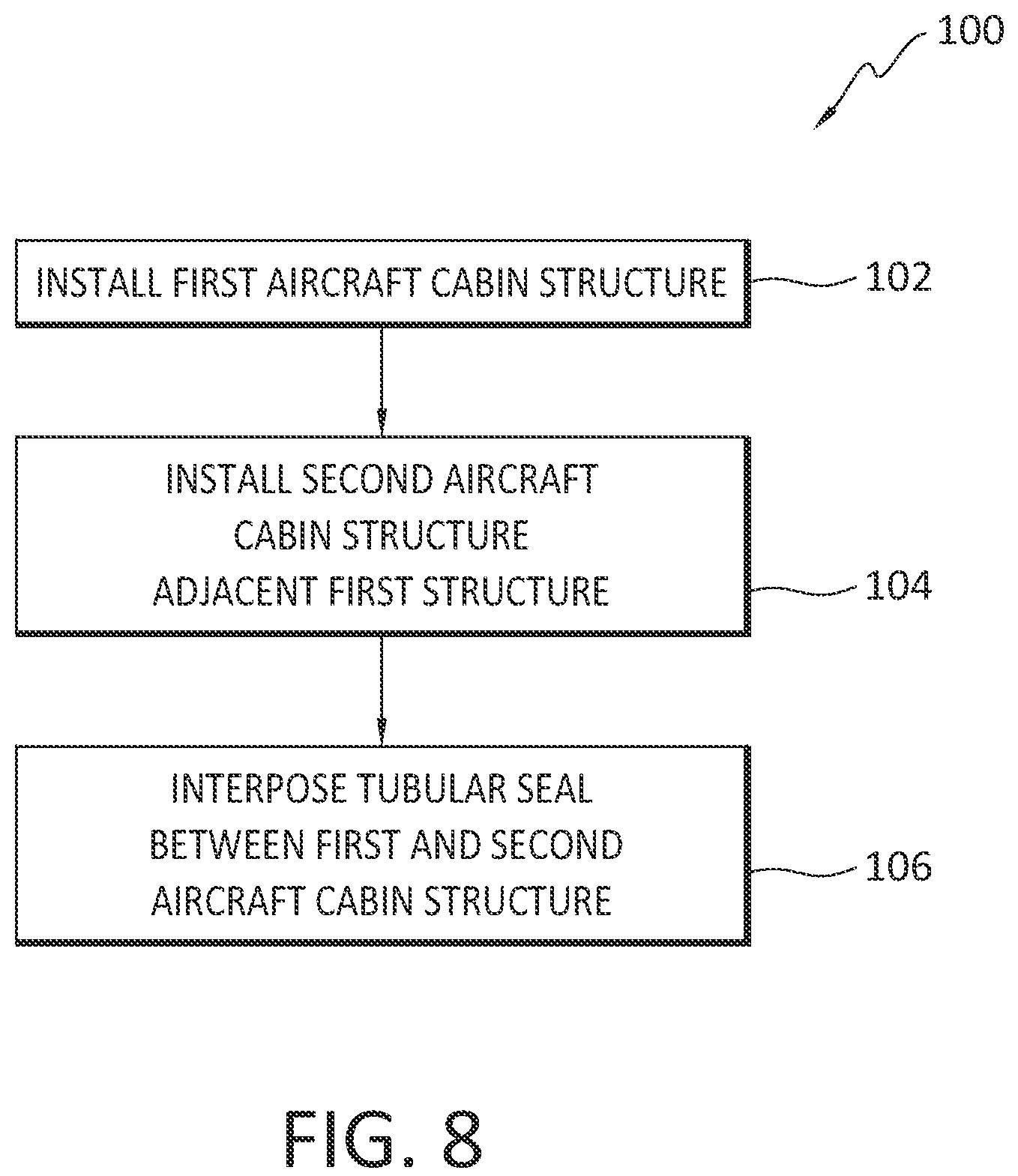 Patent US12129012 Figure 7 – Aircraft cabin seal