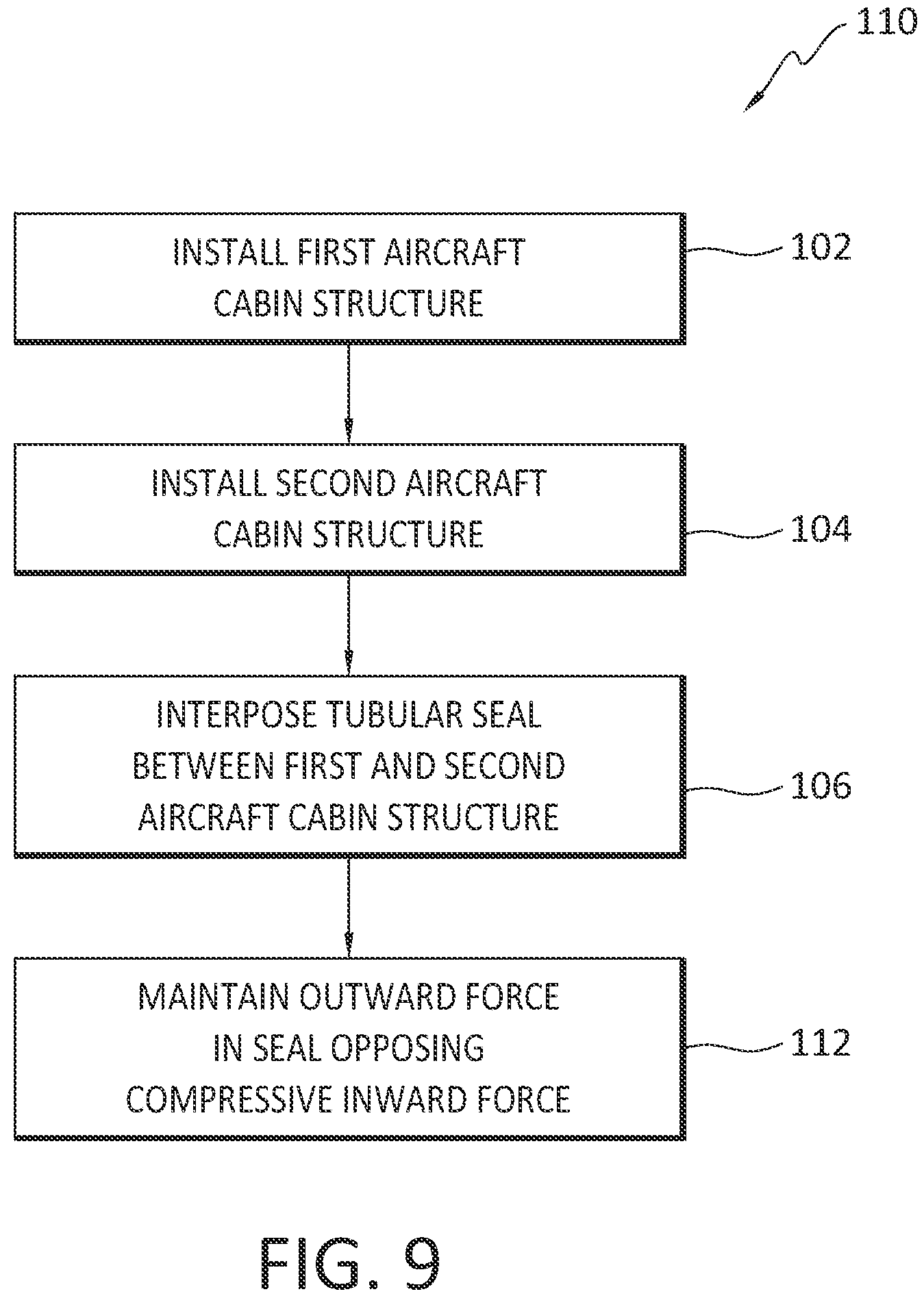 Patent US12129012 Figure 8 – Aircraft cabin seal