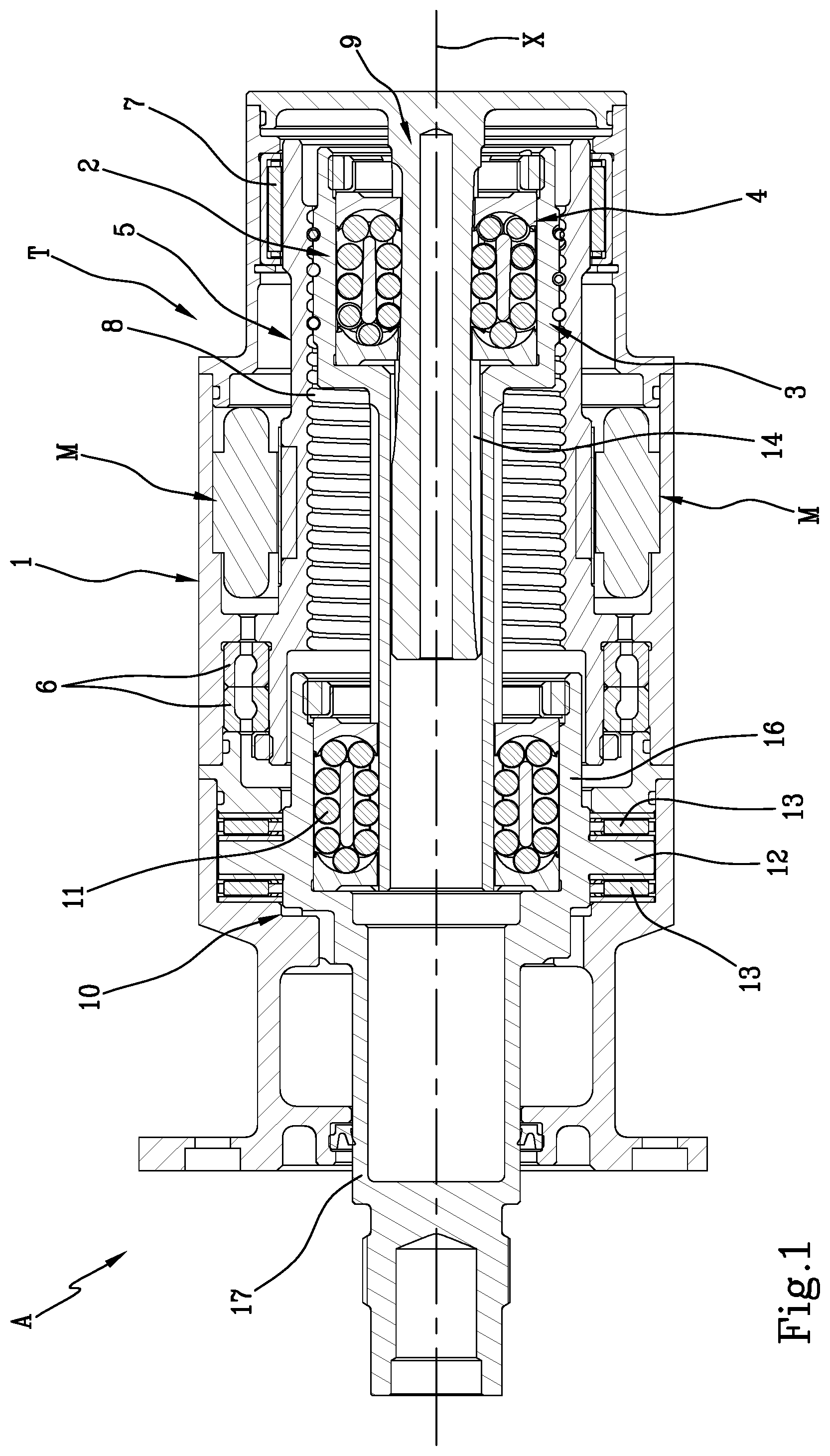 Patent US12129015 — Rotary mechanical screw transmission — Figure 1