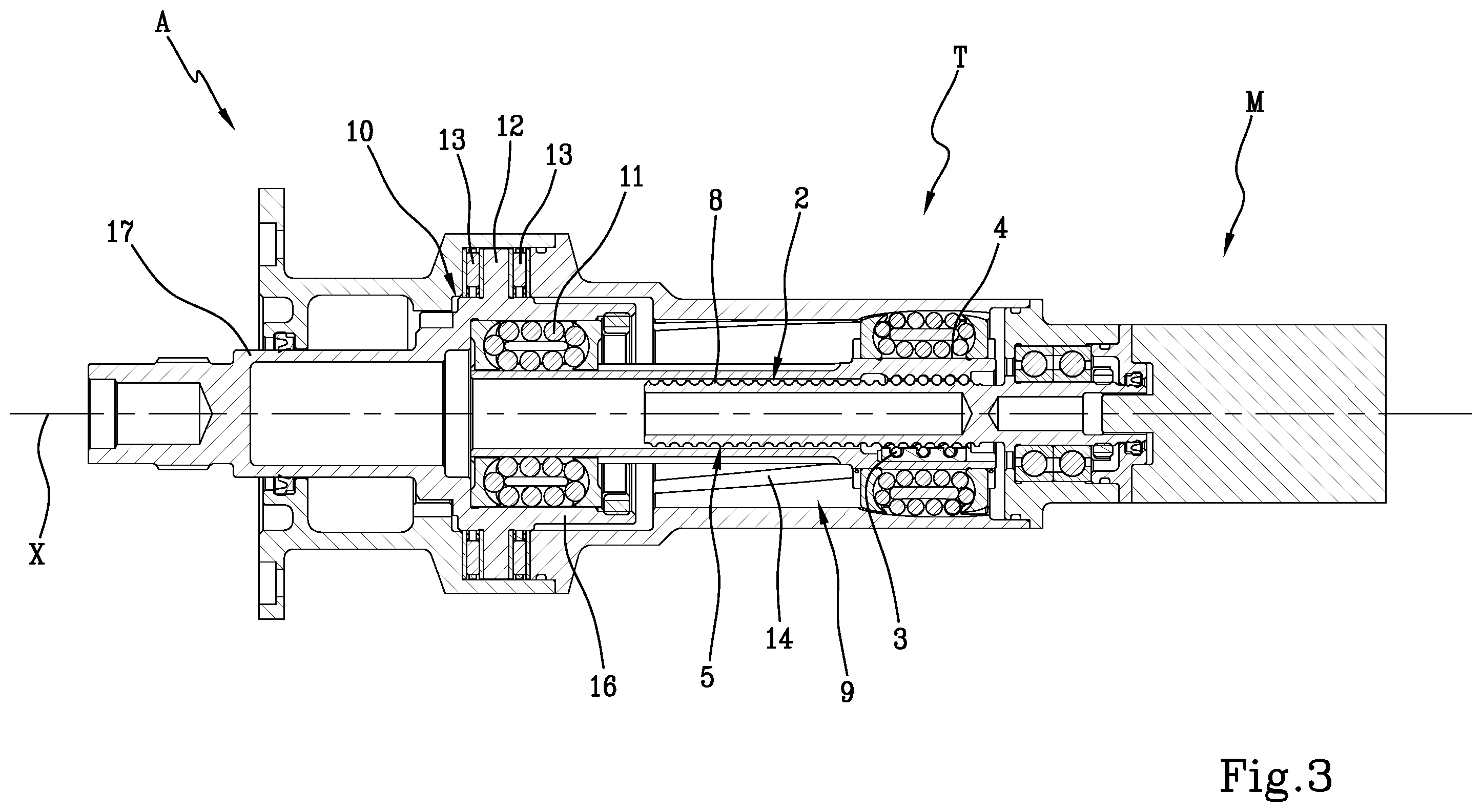 Patent US12129015 Figure 4 – Rotary mechanical screw transmission