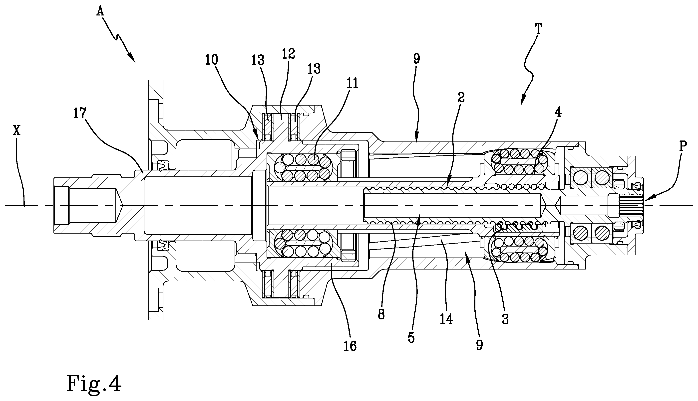 Patent US12129015 Figure 5 – Rotary mechanical screw transmission