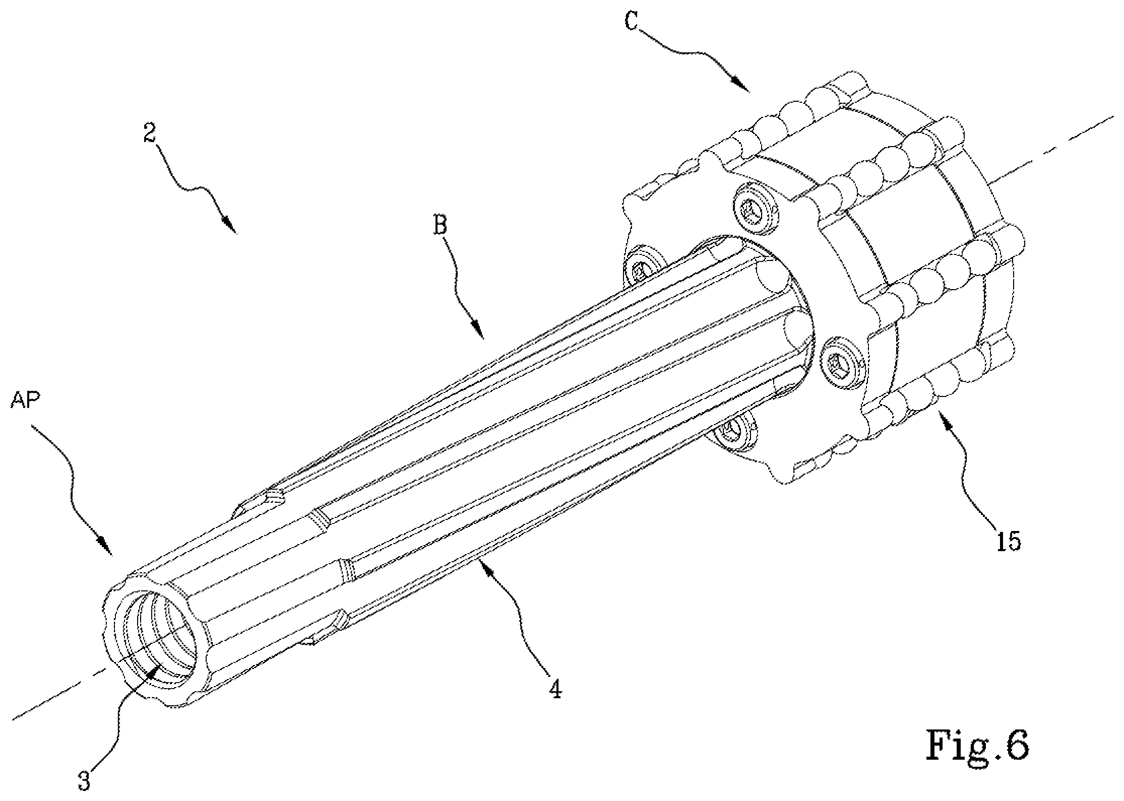 Patent US12129015 Figure 7 – Rotary mechanical screw transmission