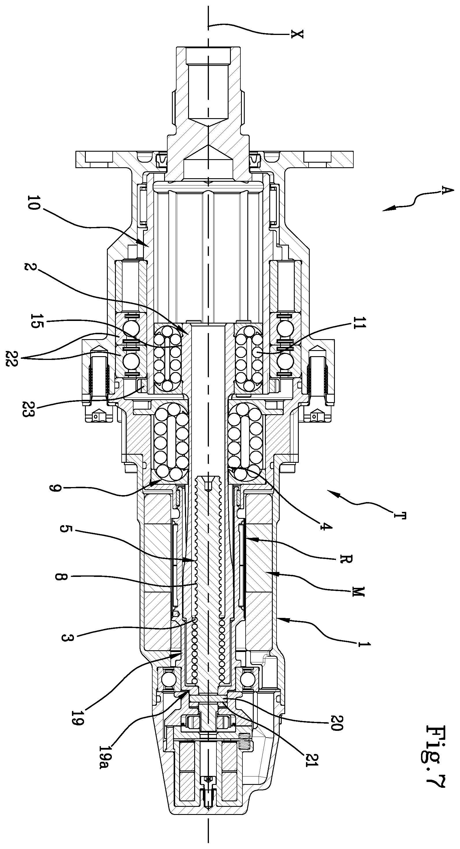 Patent US12129015 Figure 8 – Rotary mechanical screw transmission