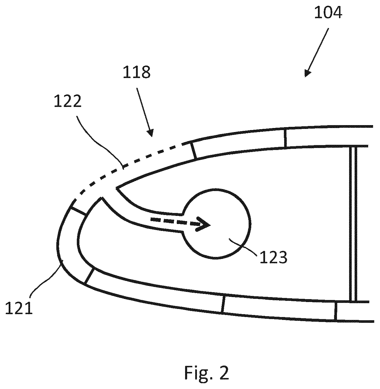Patent US12129018 Figure 2 – Active drag control system for an aircraft