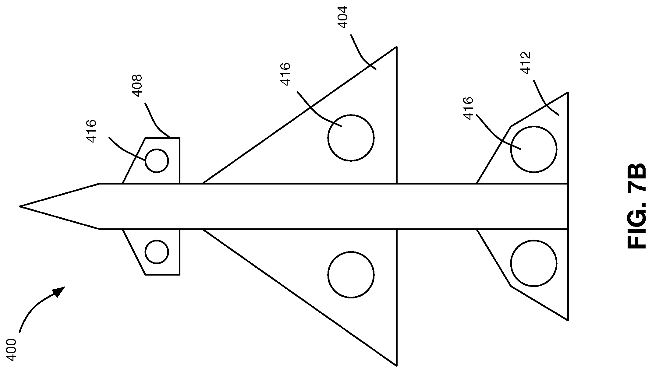 Patent US12129019 Figure 13 – Aircraft and flow guide system having a flow guide structure