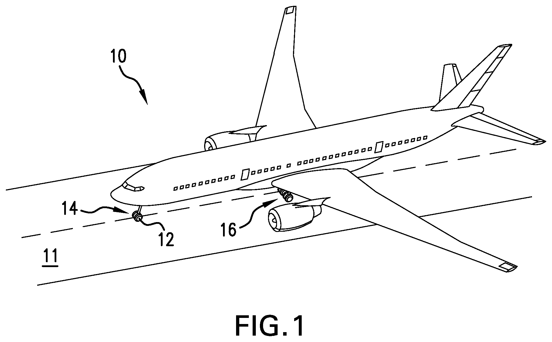 Patent US12129020 Figure 1 – Aircraft electric taxi system design and operation