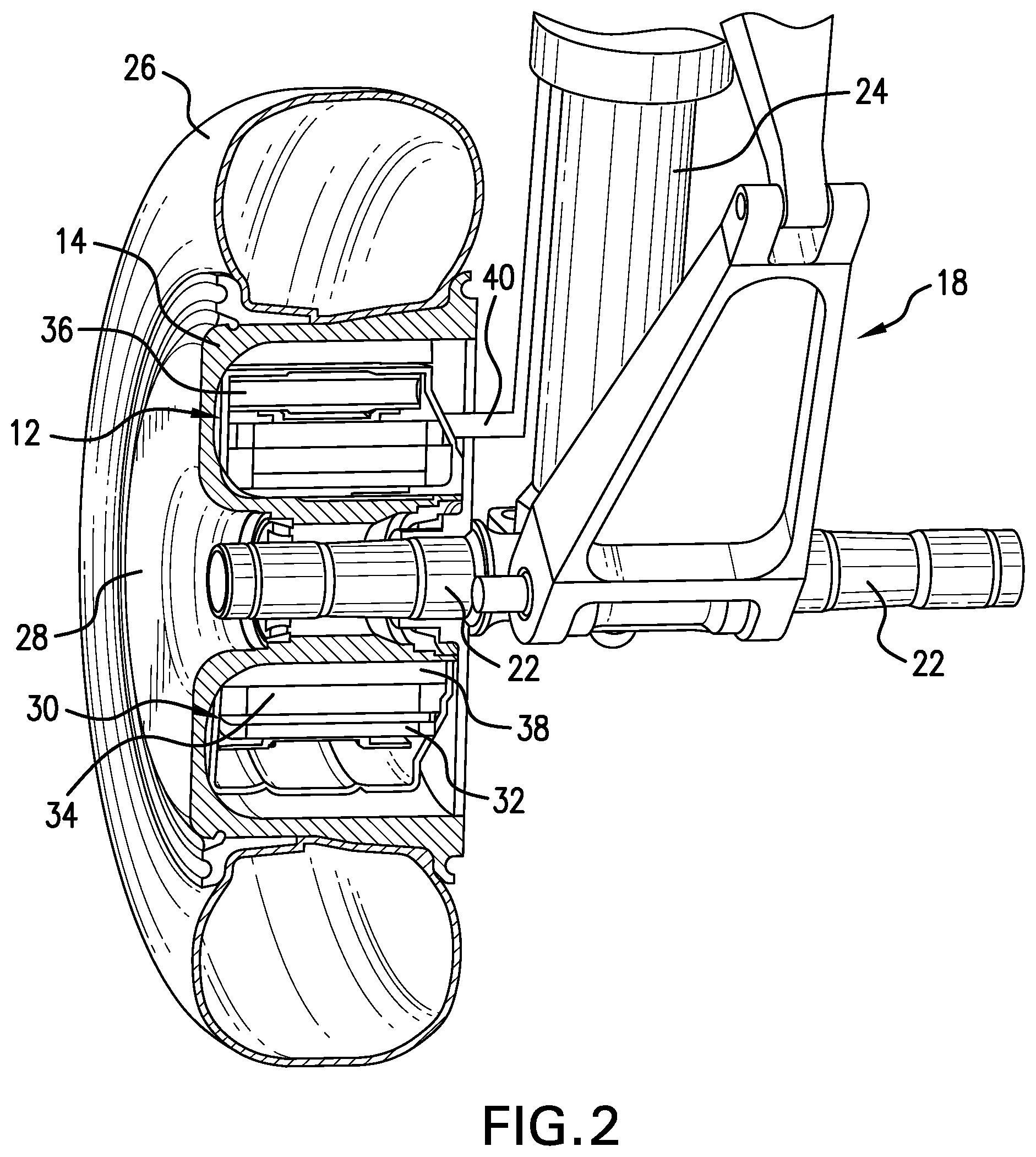 Patent US12129020 Figure 2 – Aircraft electric taxi system design and operation