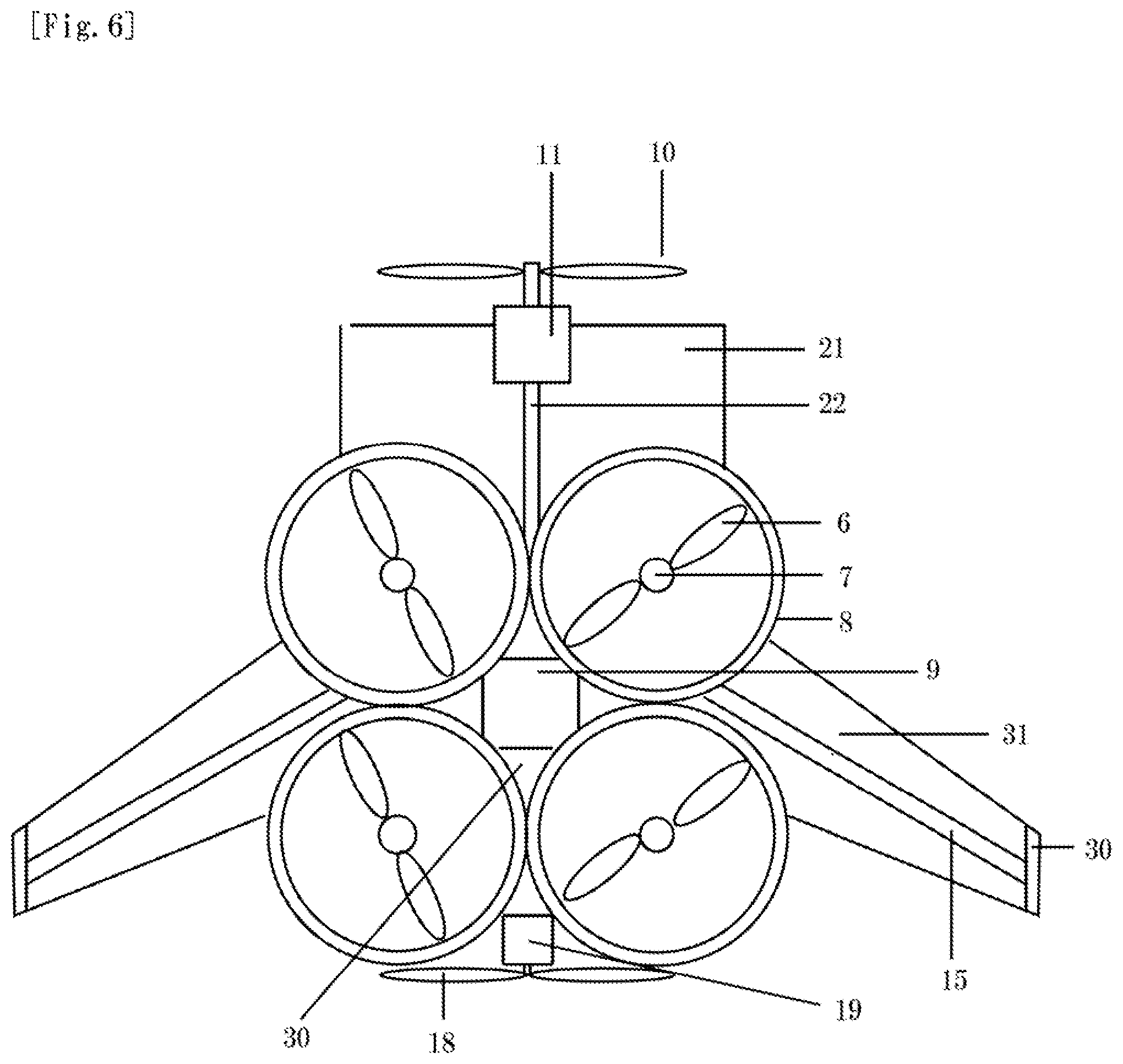 Patent US12129022 Figure 4 – Aerial vehicle such as high speed drone