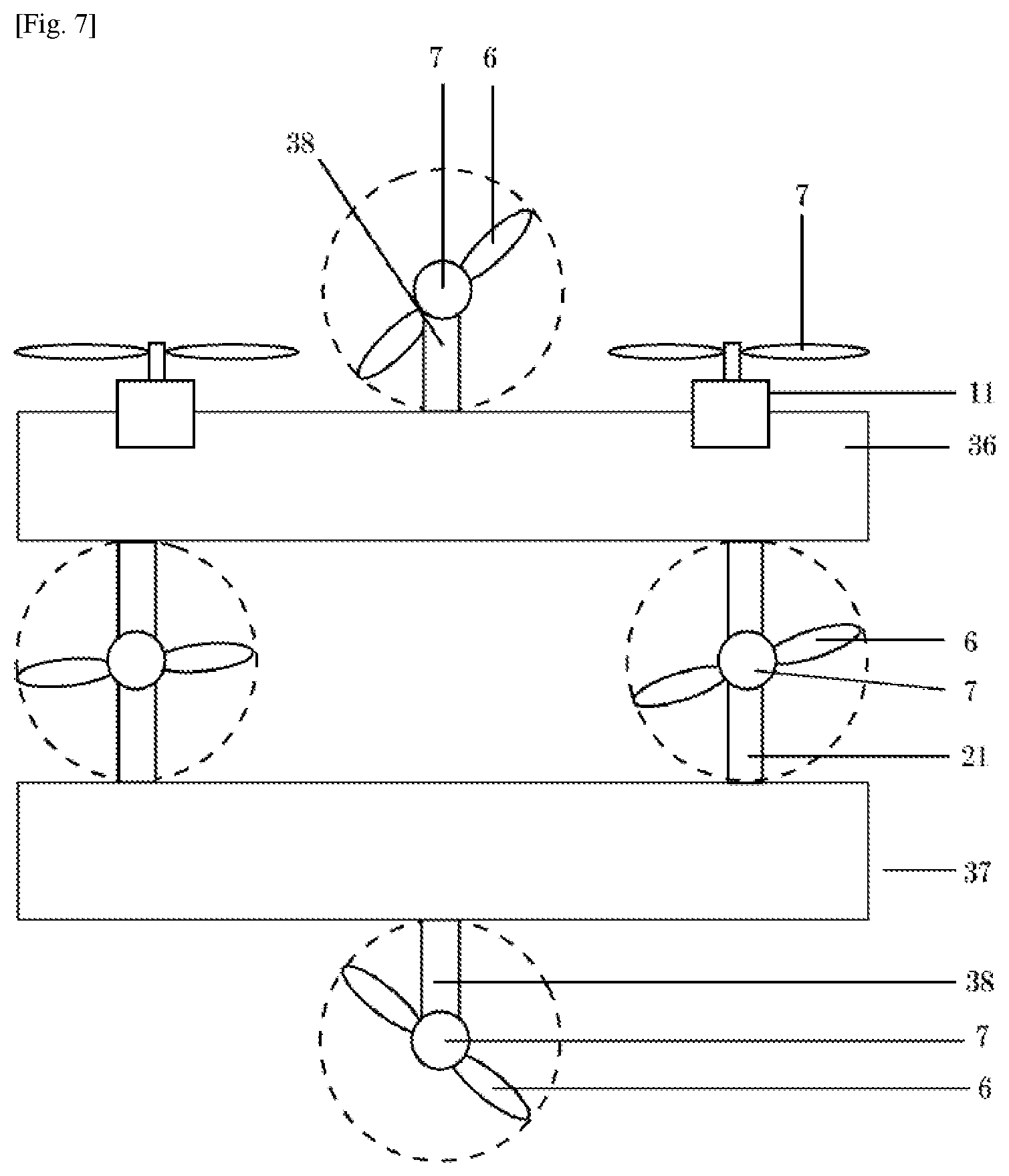 Patent US12129022 Figure 5 – Aerial vehicle such as high speed drone