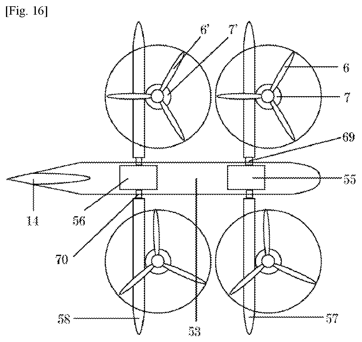 Patent US12129022 Figure 11 – Aerial vehicle such as high speed drone