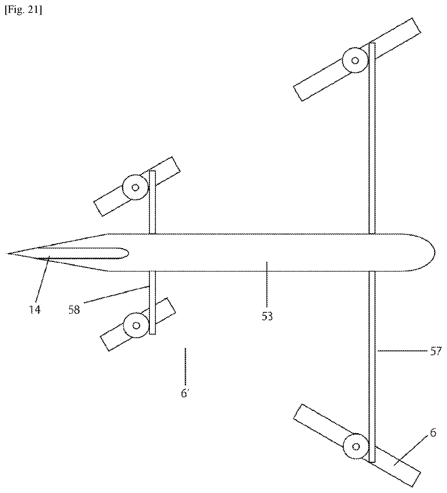 Patent US12129022 Figure 14 – Aerial vehicle such as high speed drone