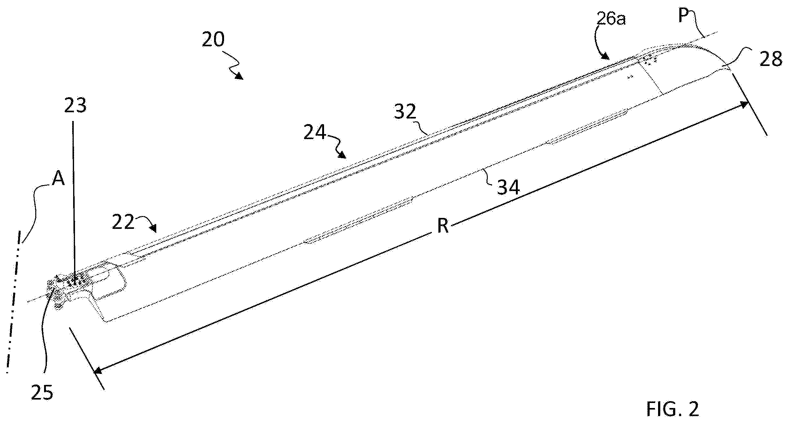 Patent US12129023 Figure 2 – Method of removal and replacement of a tip section of a rotor blade