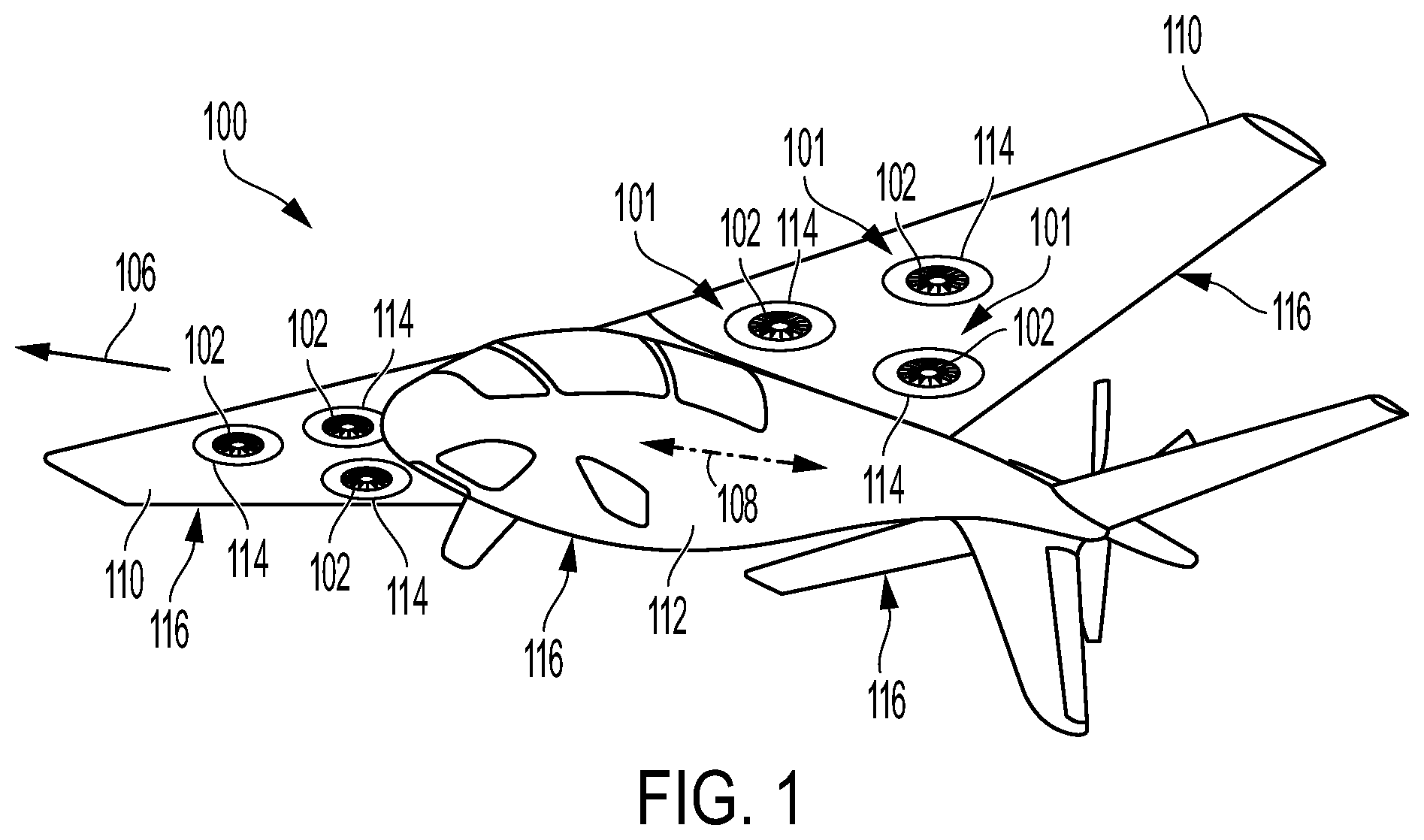 Patent US12129024 Figure 1 – Fan apparatus with lift fan and louvered cover