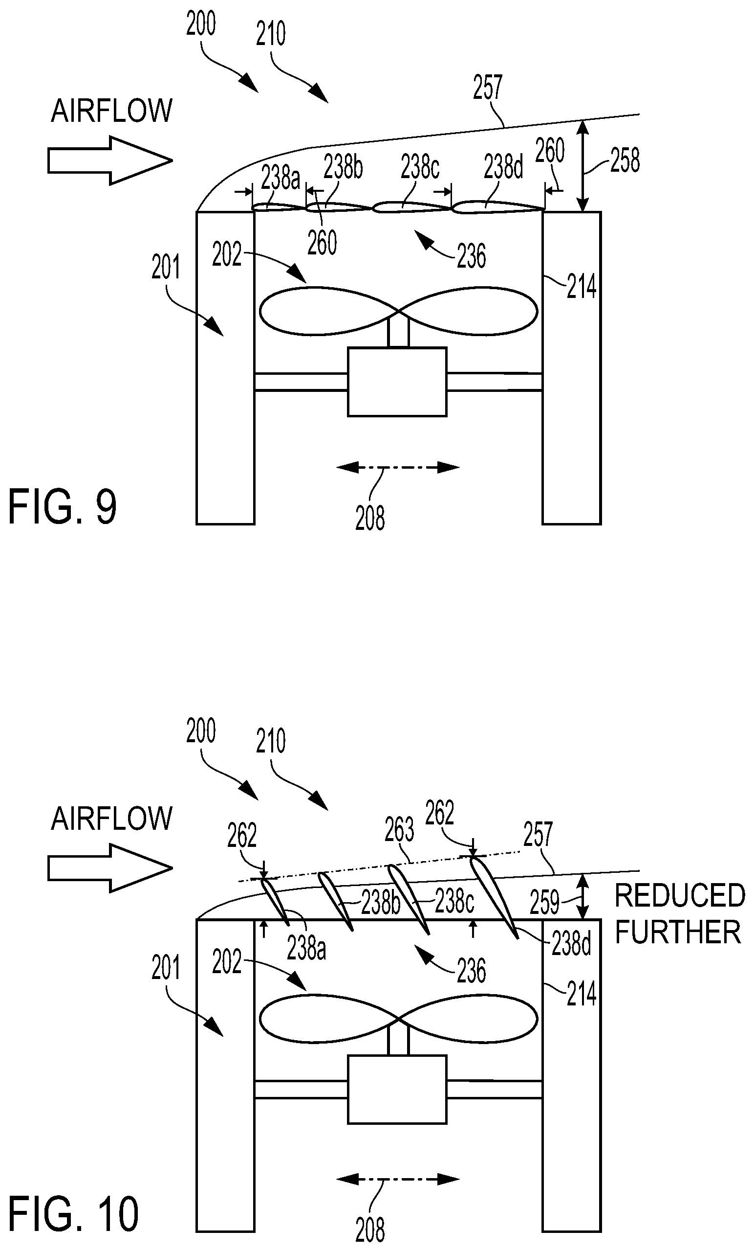 Patent US12129024 Figure 5 – Fan apparatus with lift fan and louvered cover