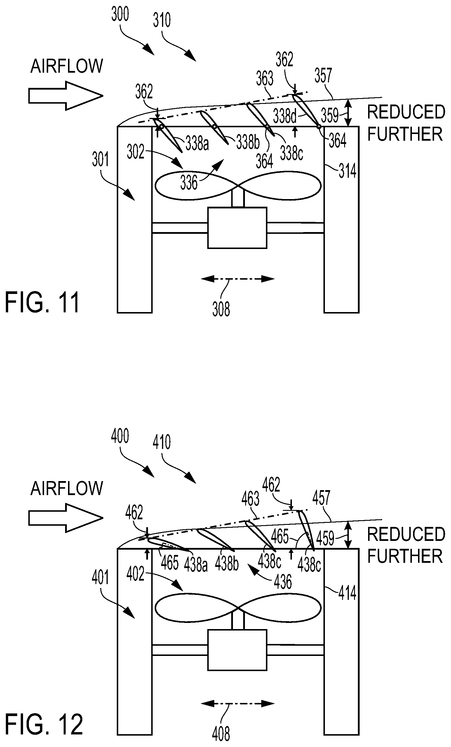 Patent US12129024 Figure 6 – Fan apparatus with lift fan and louvered cover