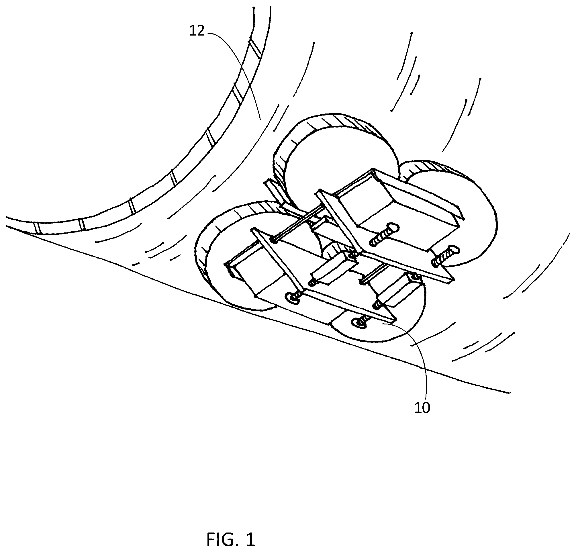 Patent US12129027 Figure 1 – System, method and apparatus for providing electromagnetic variable exciter system for inspection of ferrous material