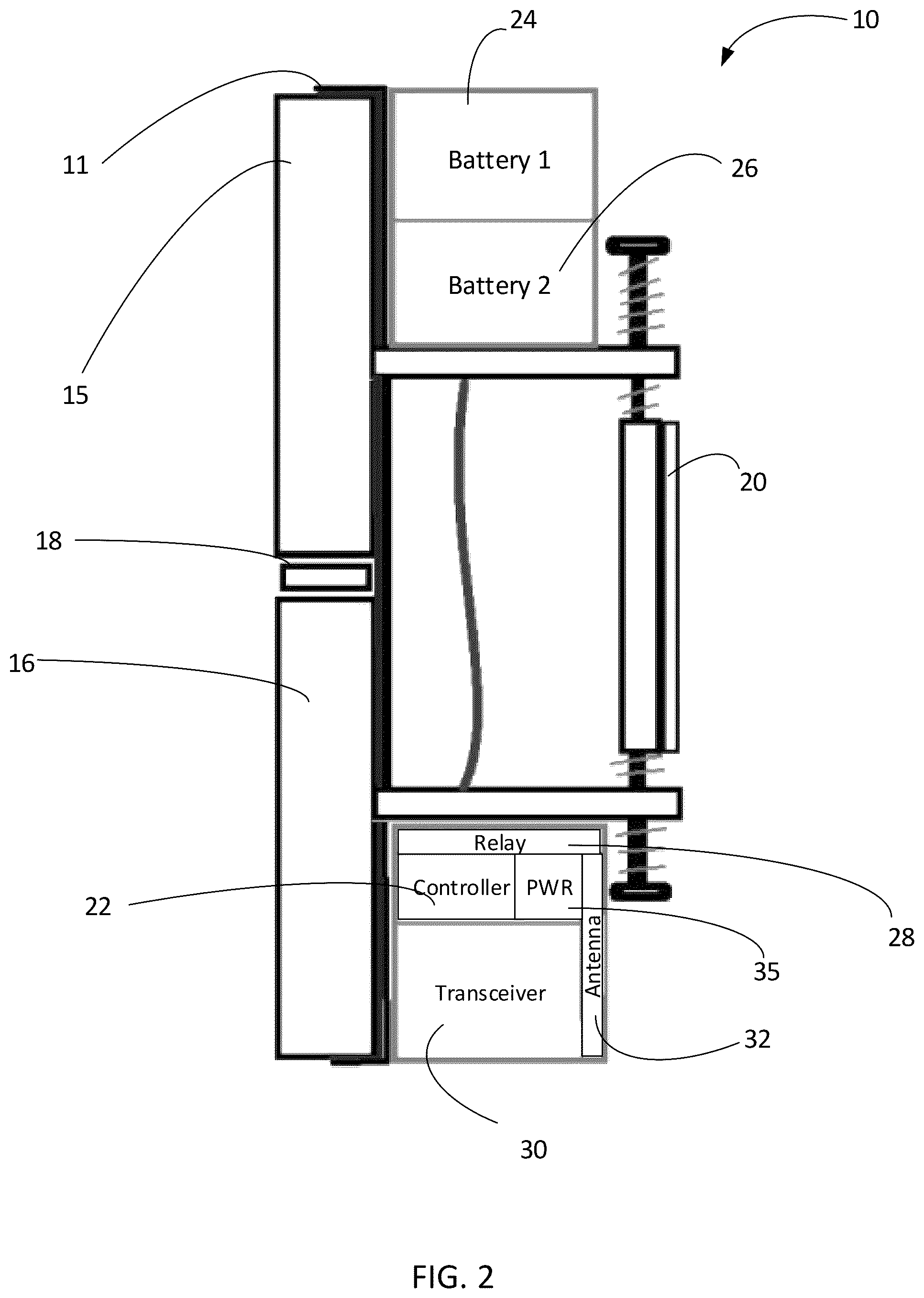 Patent US12129027 Figure 2 – System, method and apparatus for providing electromagnetic variable exciter system for inspection of ferrous material
