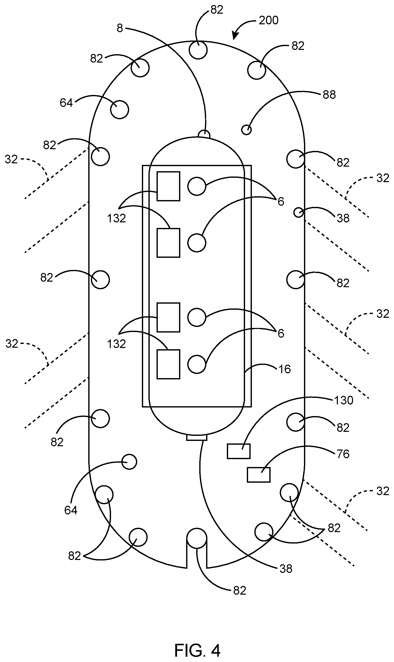 Patent US12129030 Figure 4 – Fire resistant aerial vehicle for suppressing widespread fires